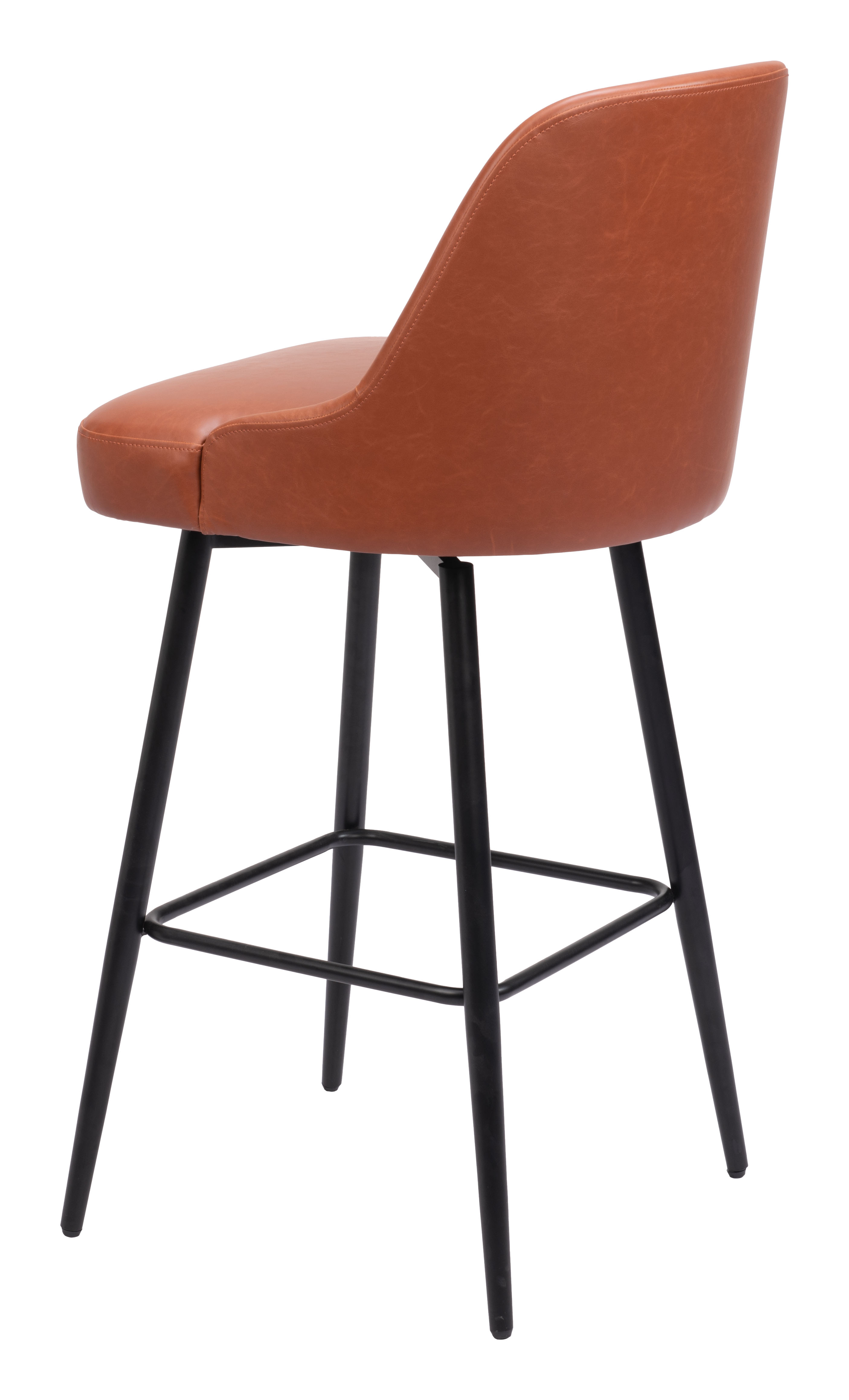 ZUO Keppel Swivel Barstool - Brown