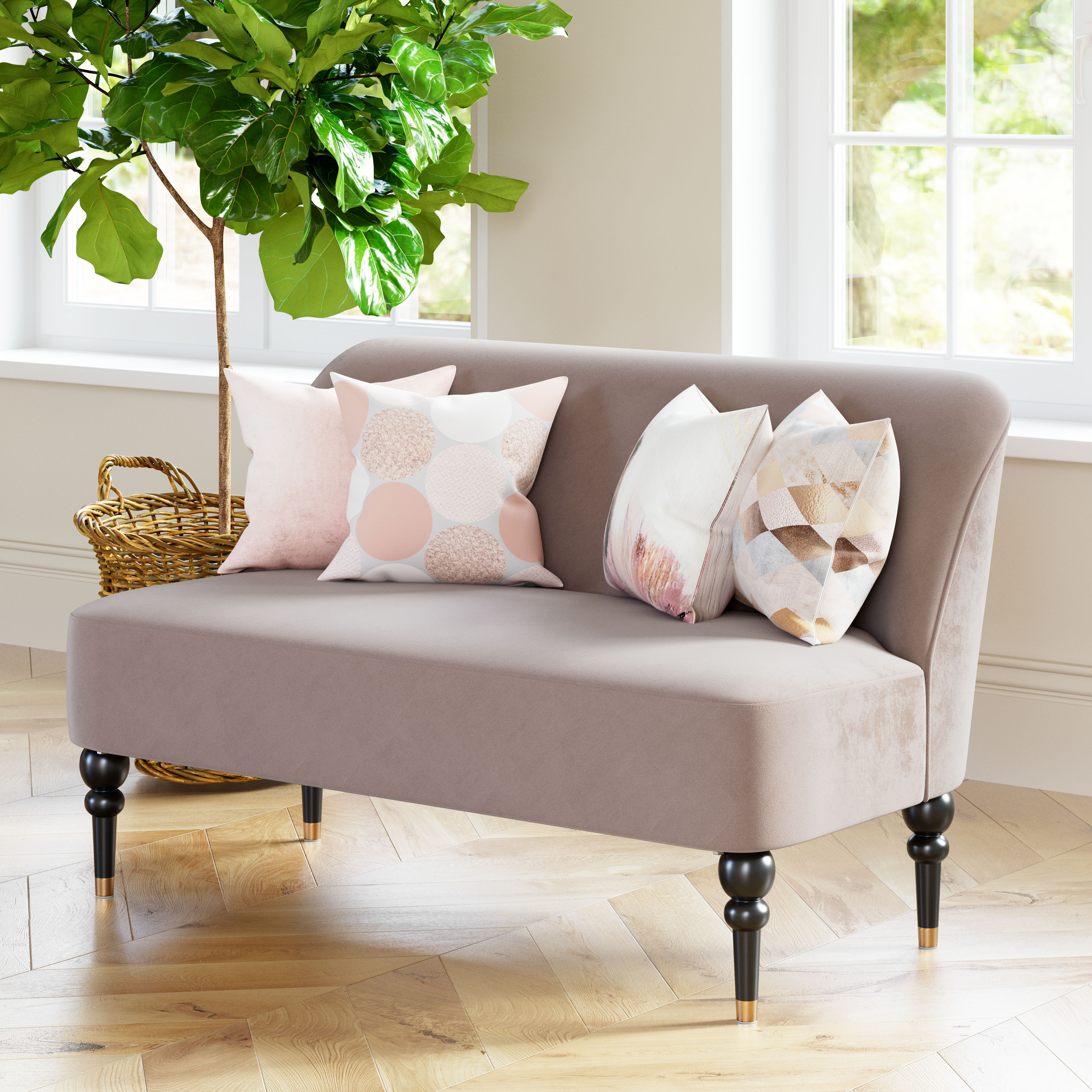 ZUO - Bintulu Loveseat in Taupe