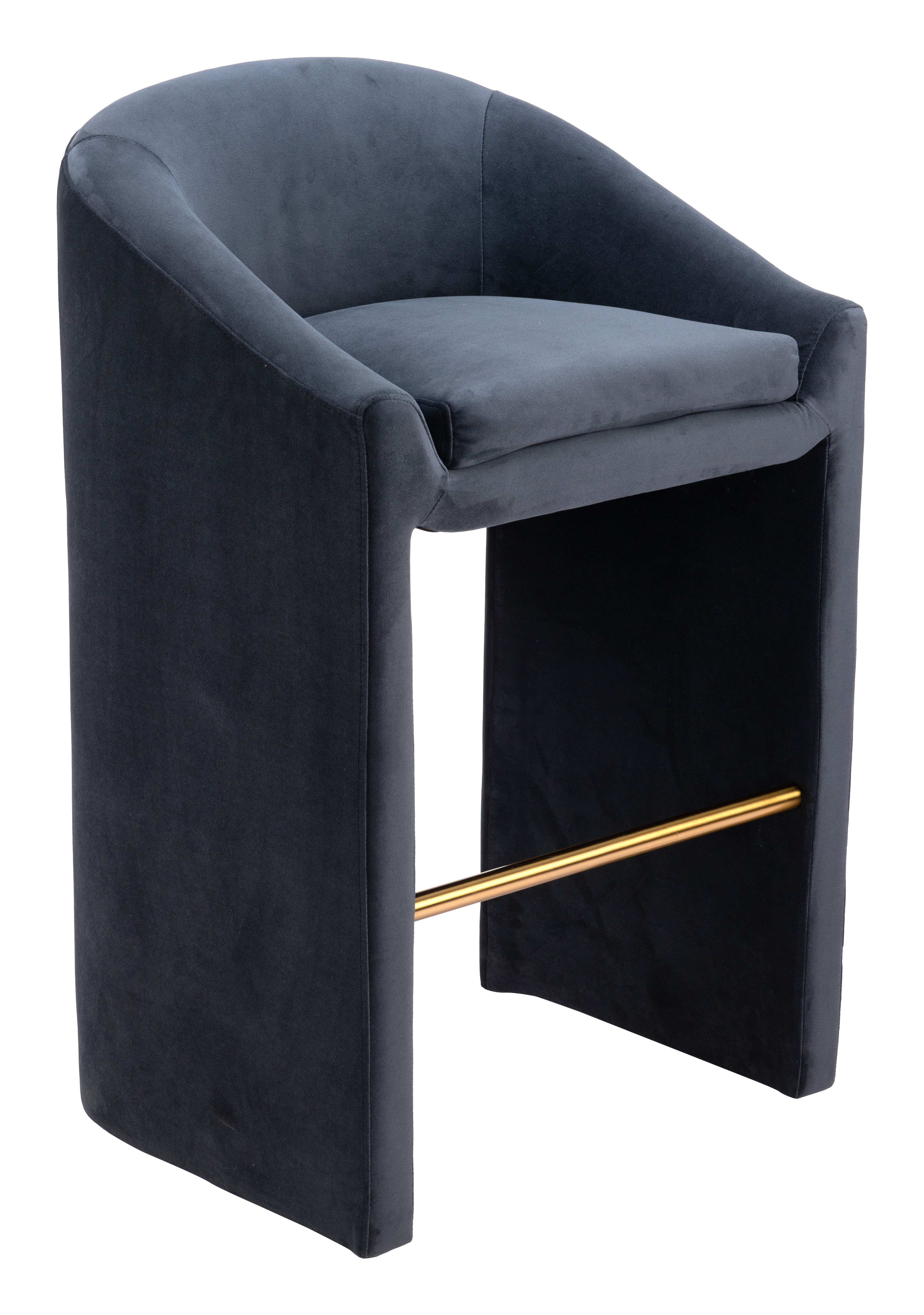 ZUO - Emas Barstool in Midnight Gray