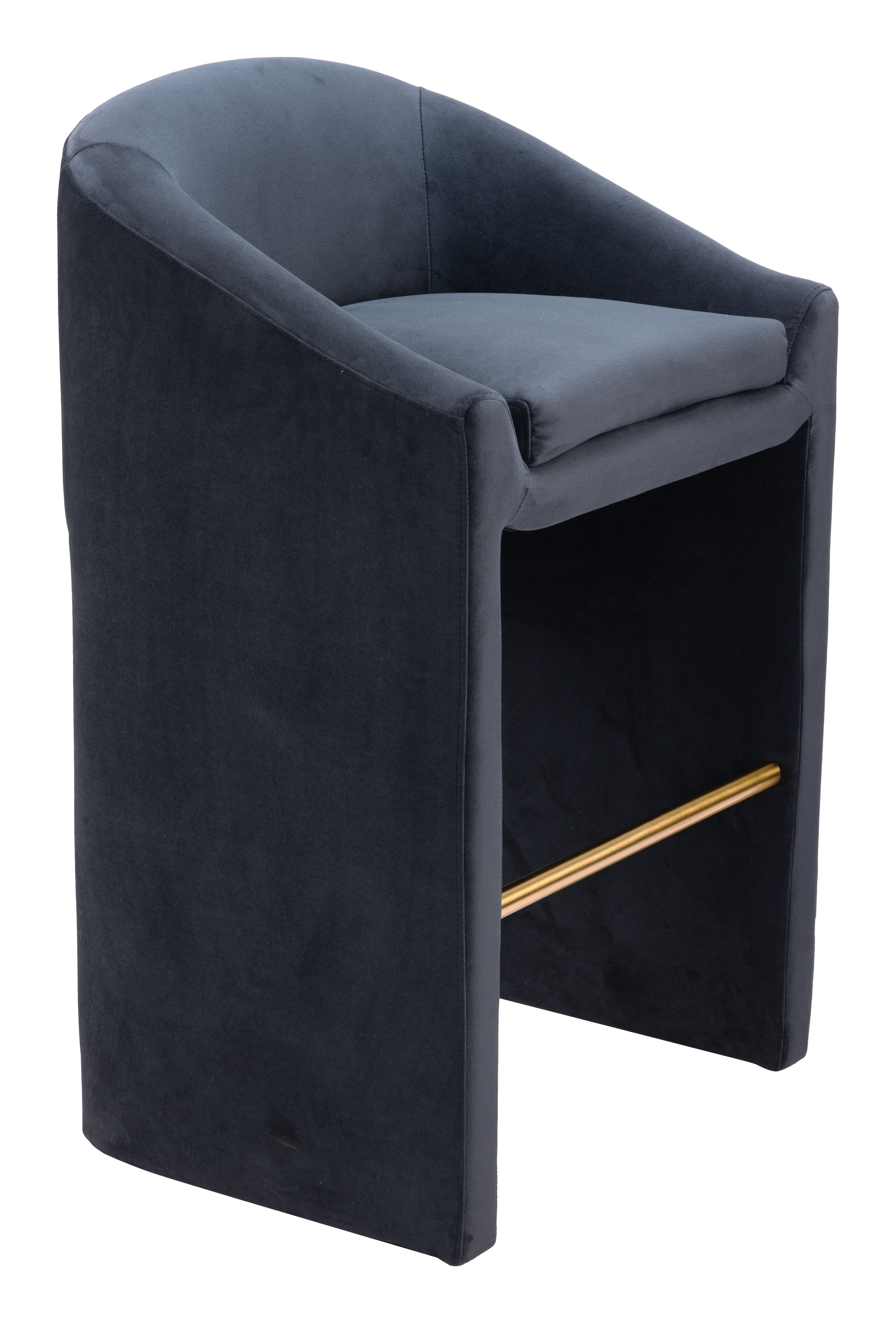 ZUO - Emas Barstool in Midnight Gray