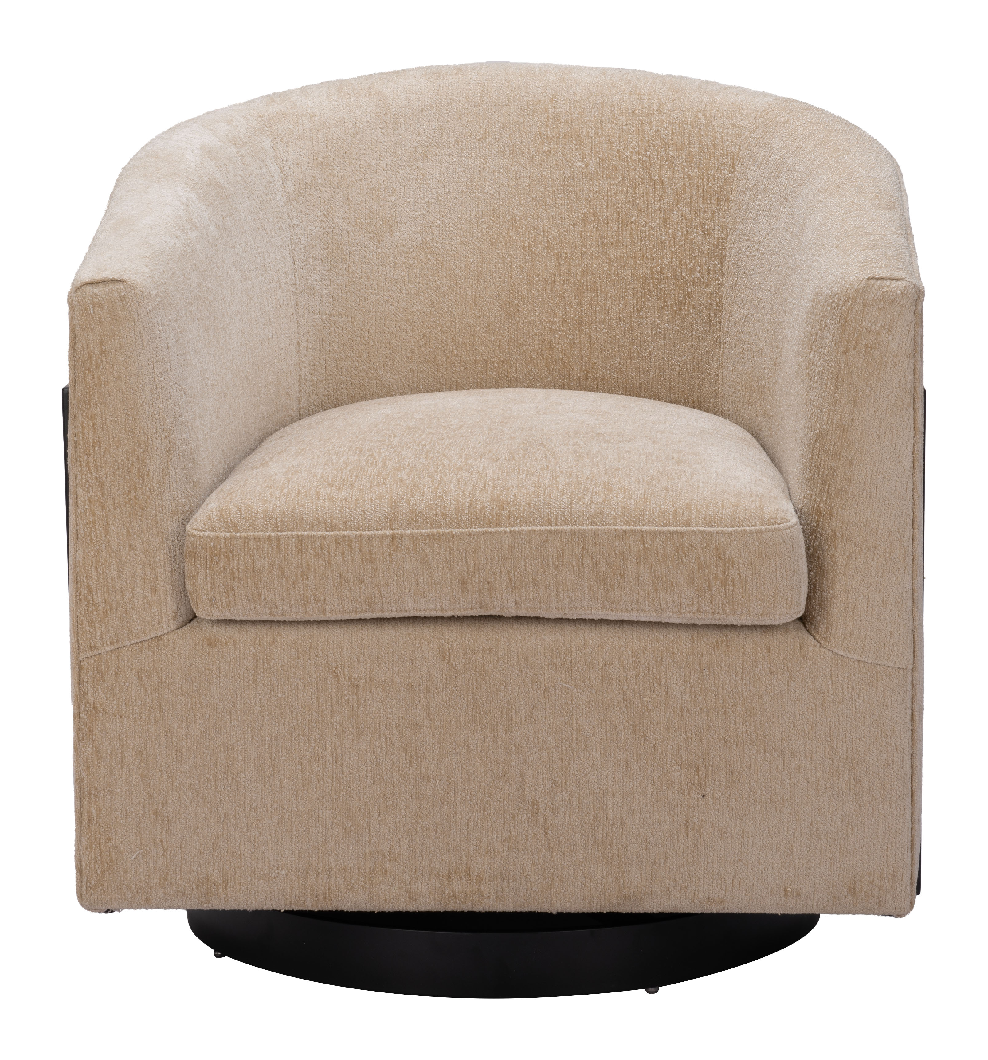 ZUO™ Hanko Swivel Chair - Golden Beige