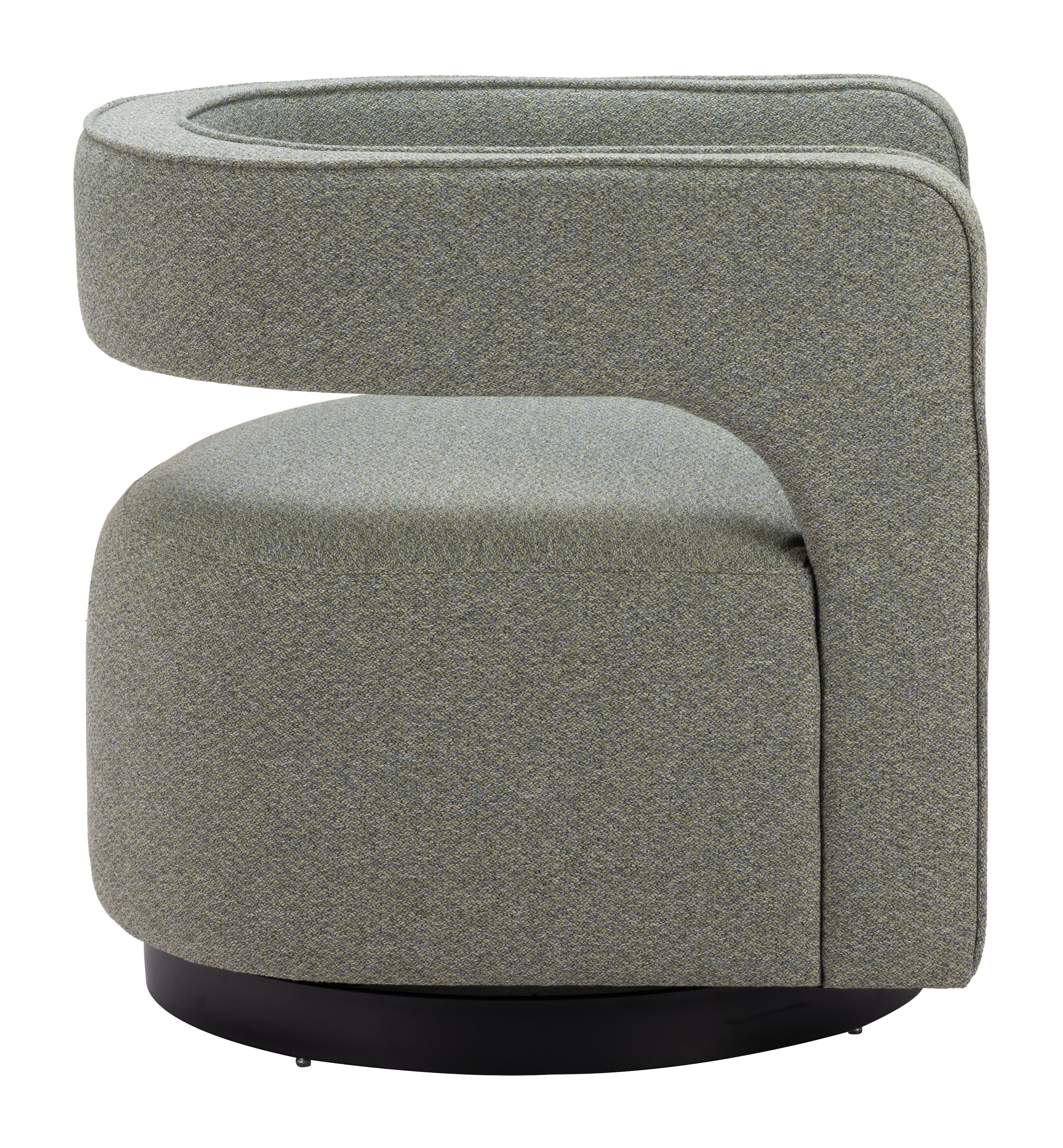 ZUO - Turku Swivel Chair in Sage Green