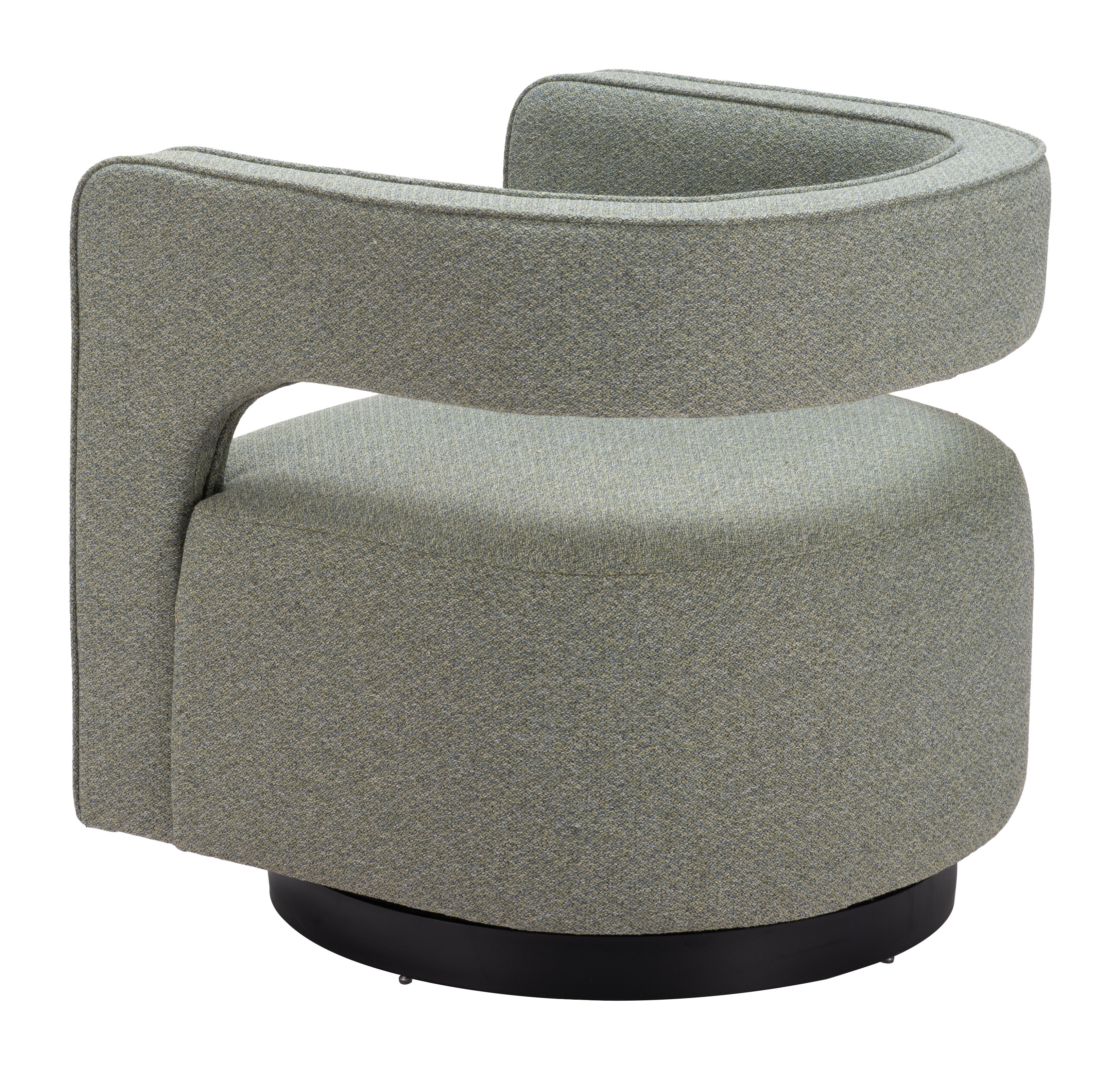 ZUO - Turku Swivel Chair in Sage Green