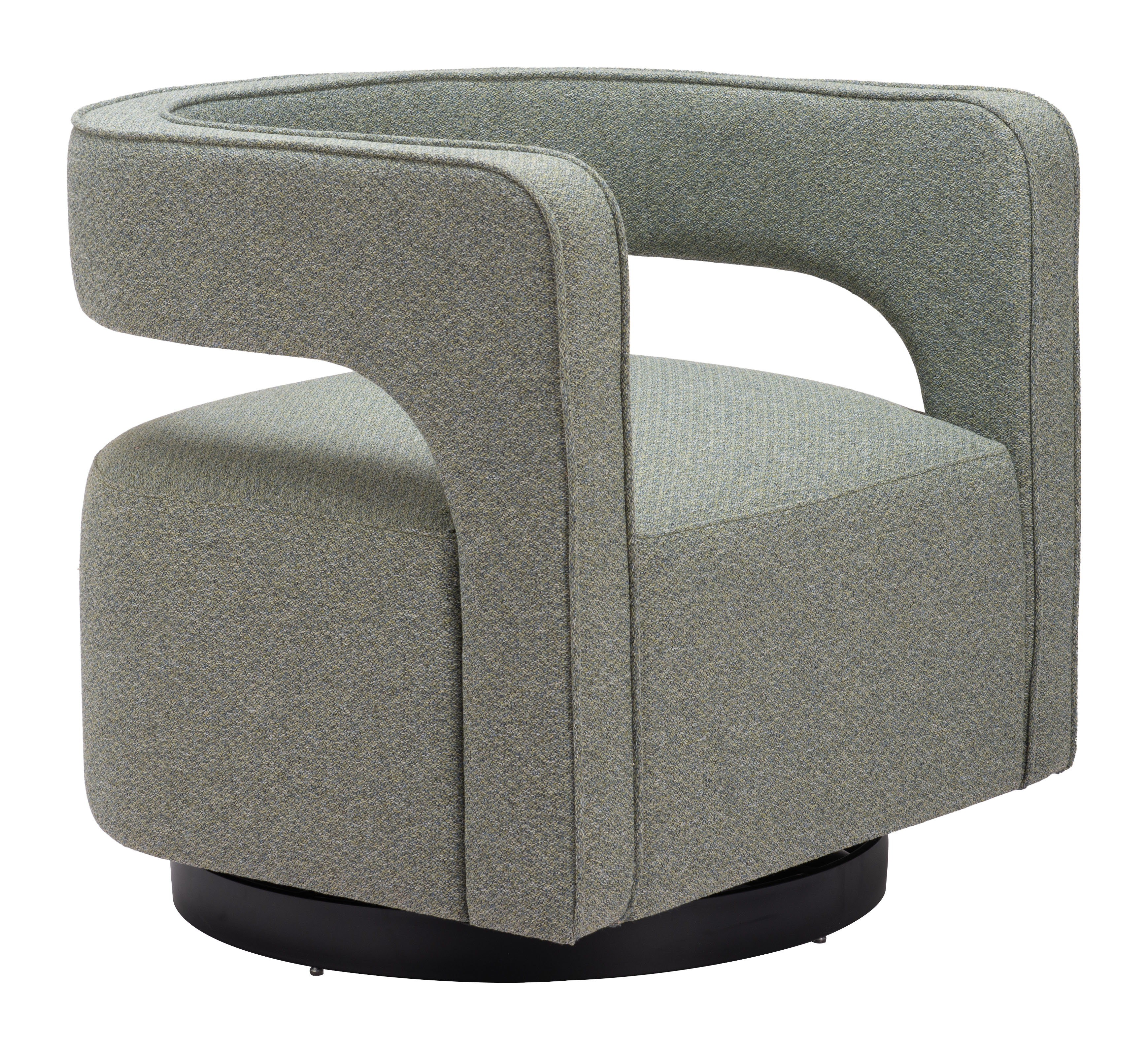 ZUO - Turku Swivel Chair in Sage Green