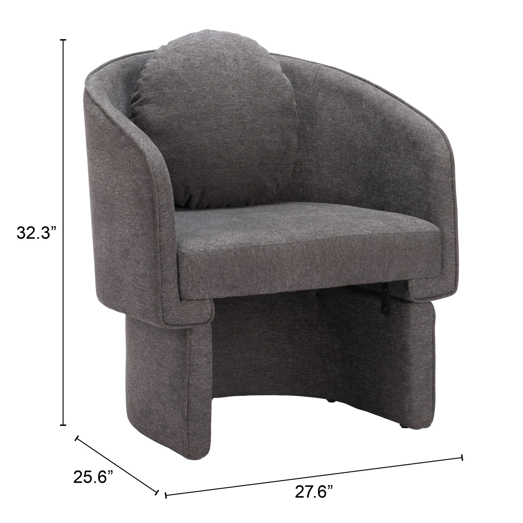 ZUO - Olya Accent Chair in Truffle Gray