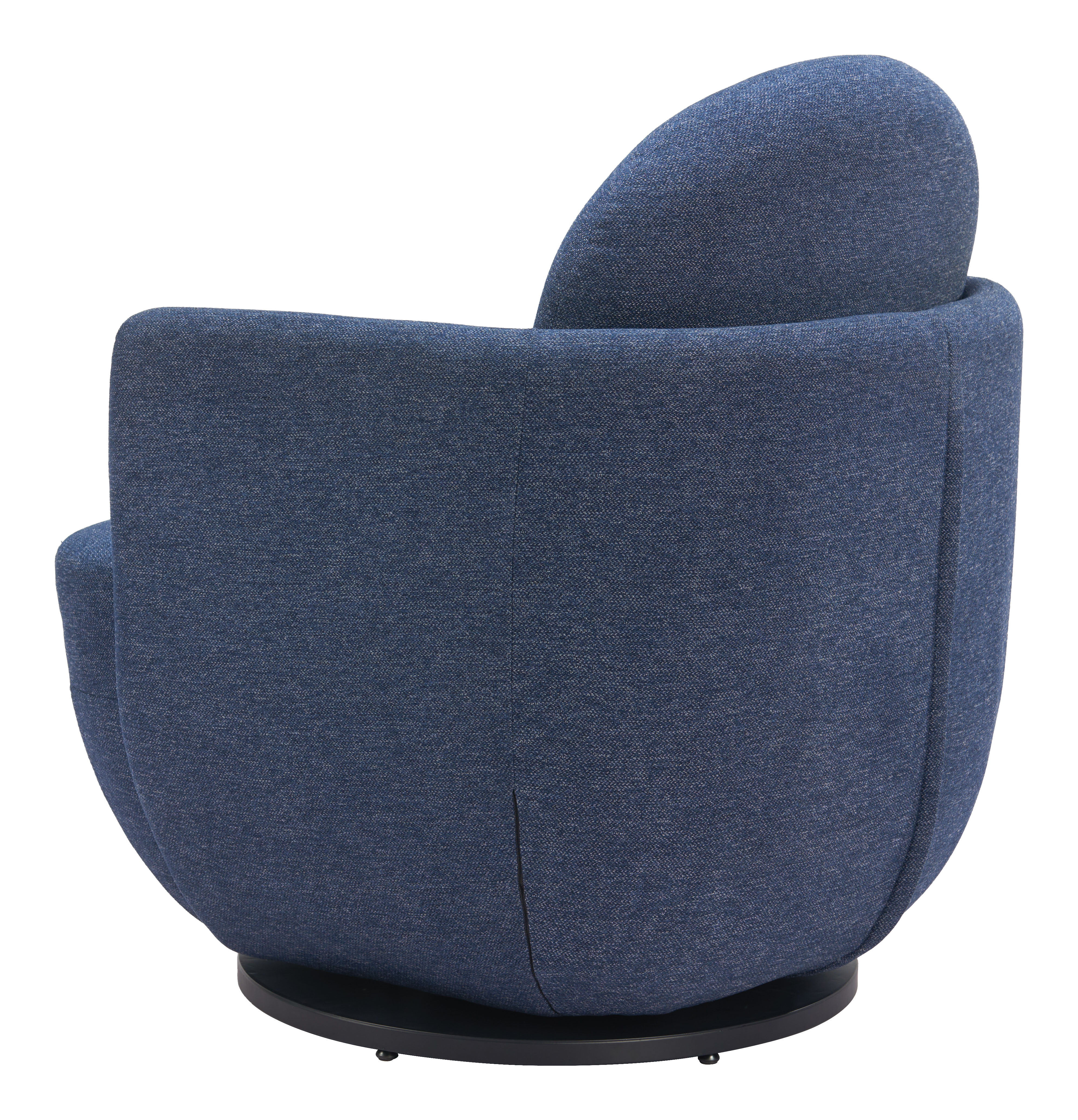 ZUO Bant Swivel Chair - Blue