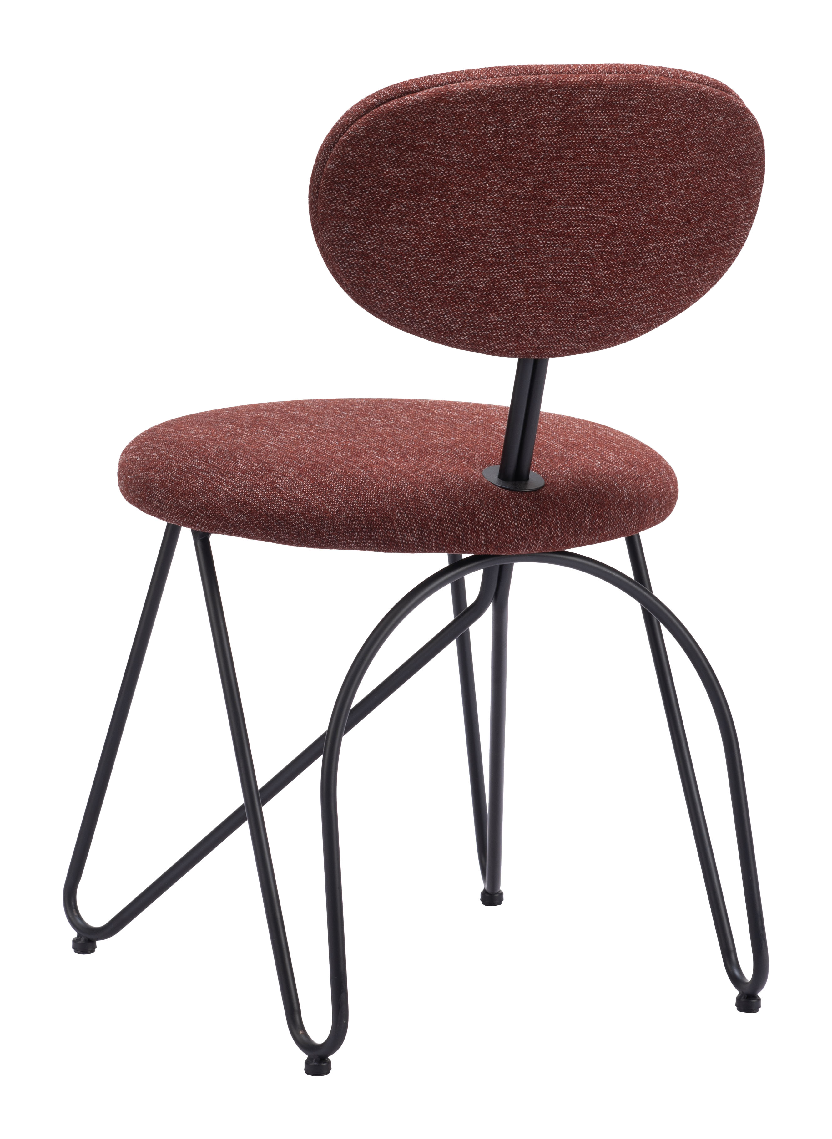 ZUO Novi Dining Chair (Set of 2) - Maroon Brown