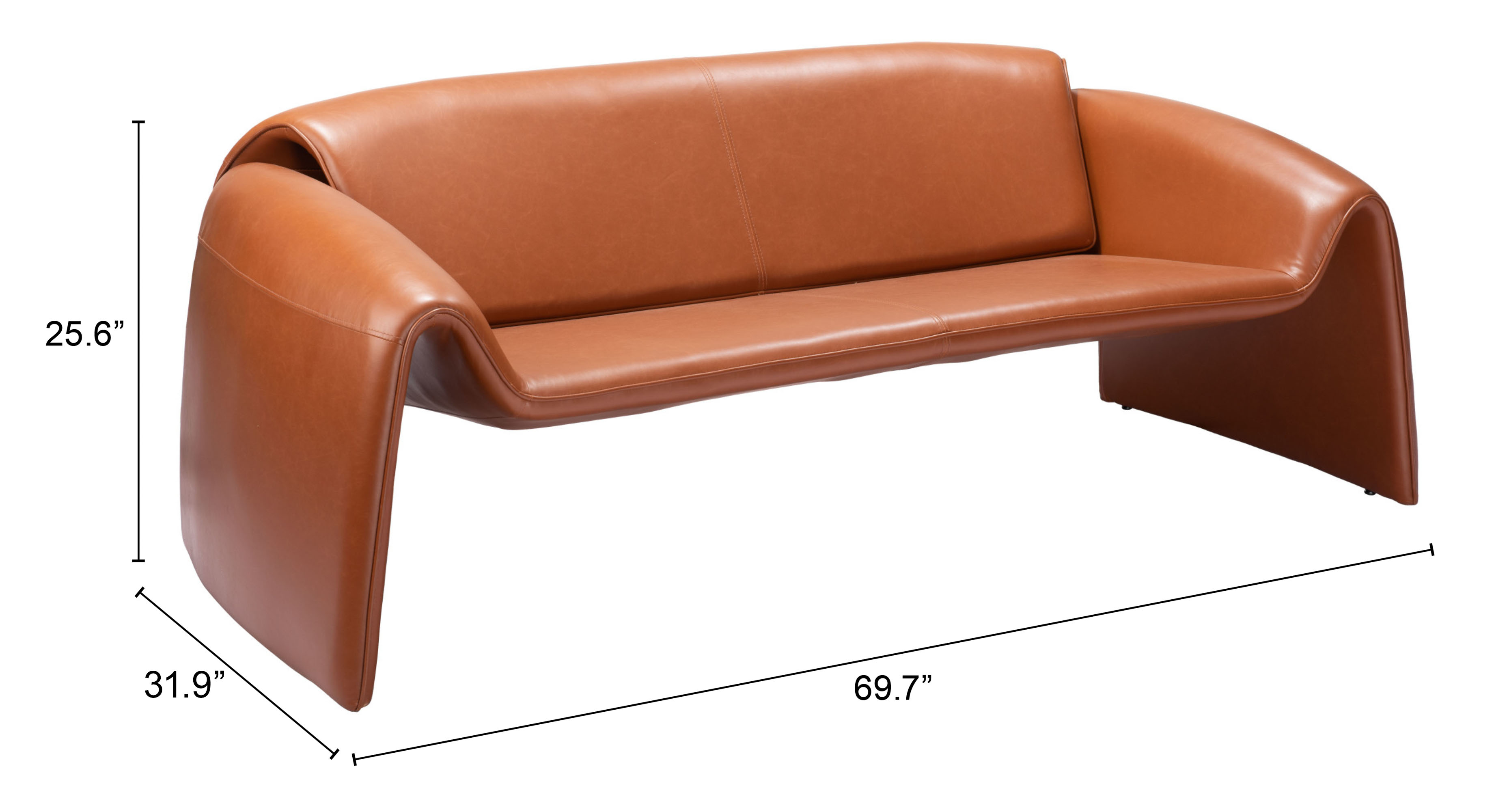 ZUO Horten Sofa - Brown