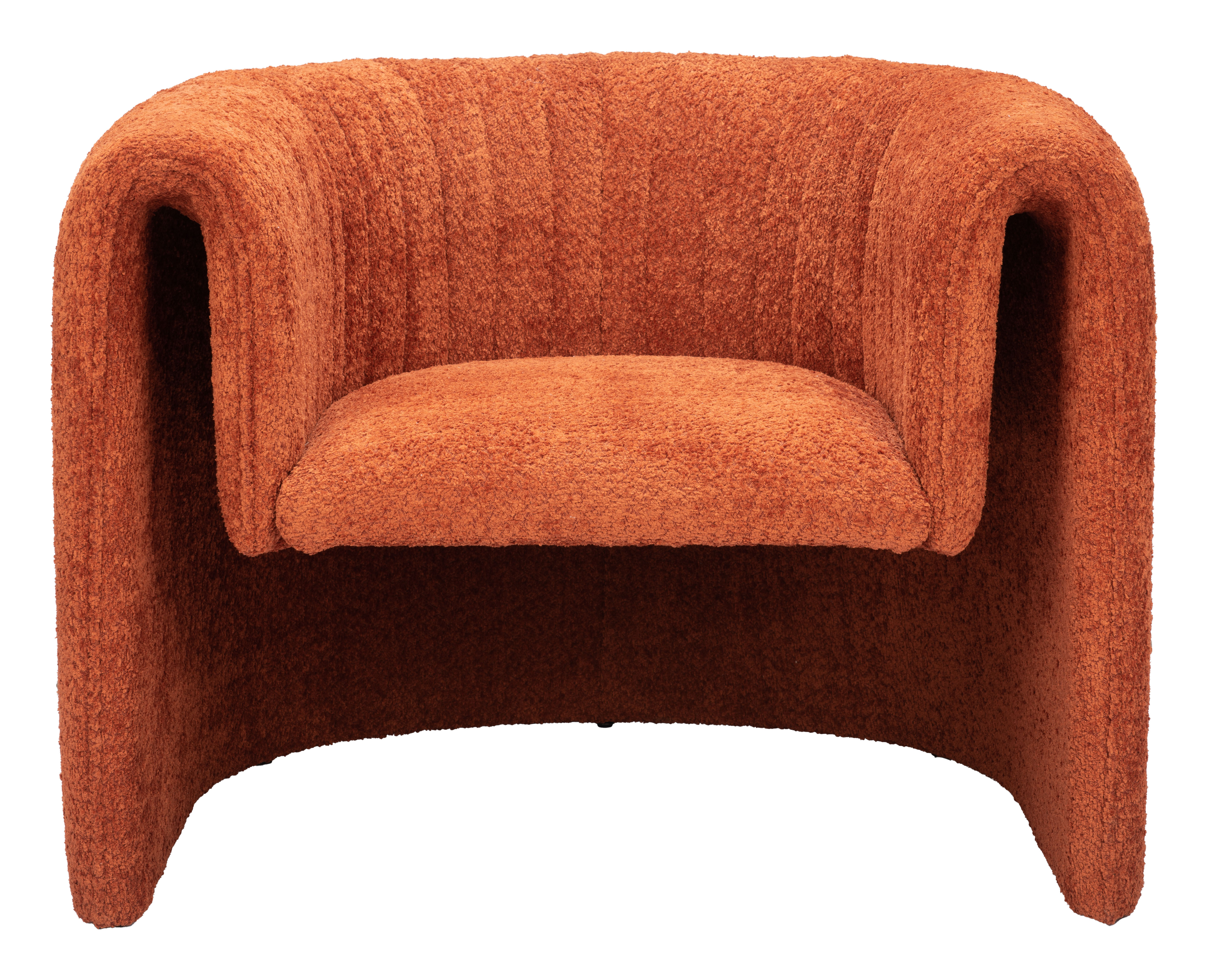 ZUO™ Viana Accent Chair - Burnt Orange