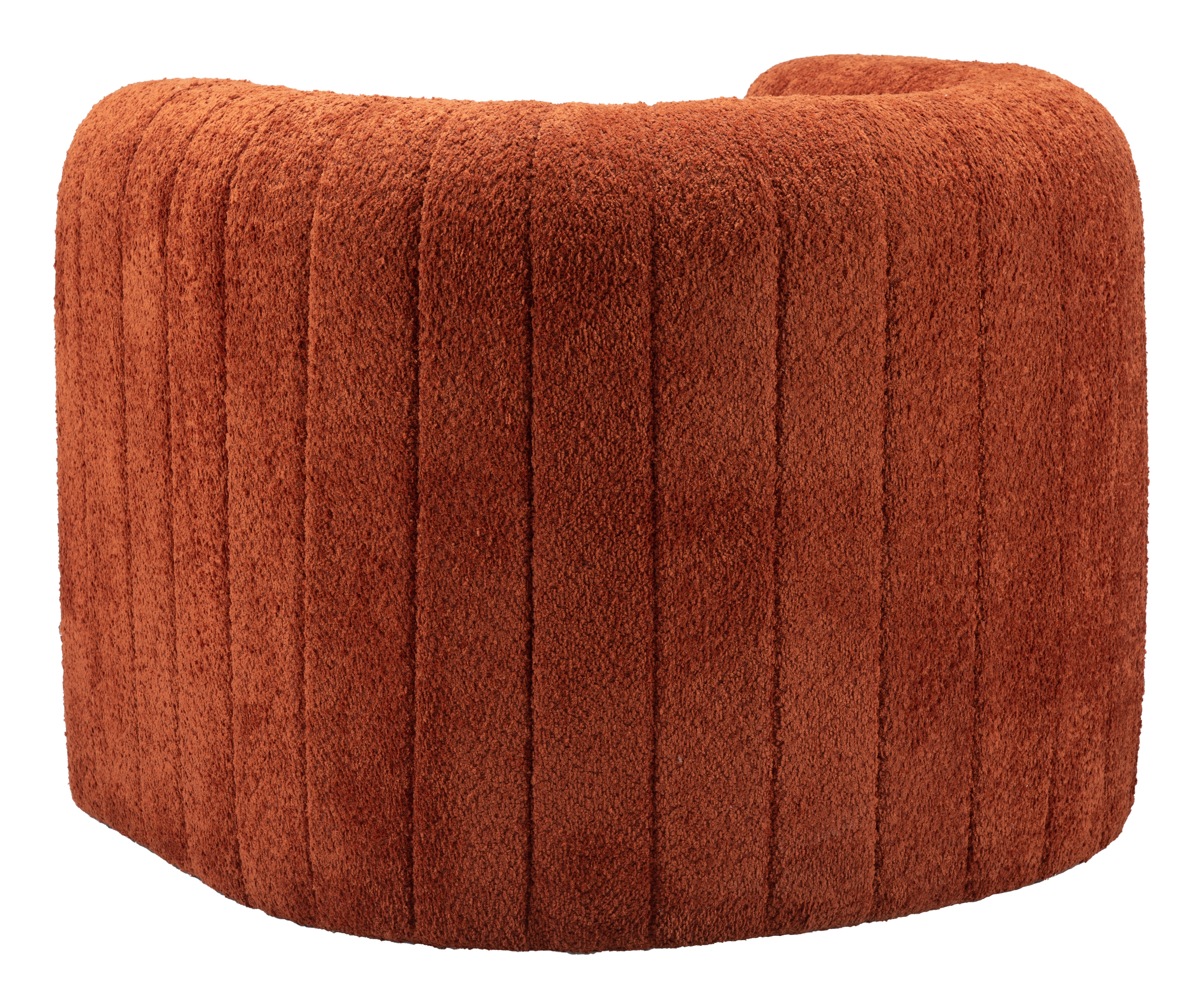 ZUO™ Viana Accent Chair - Burnt Orange