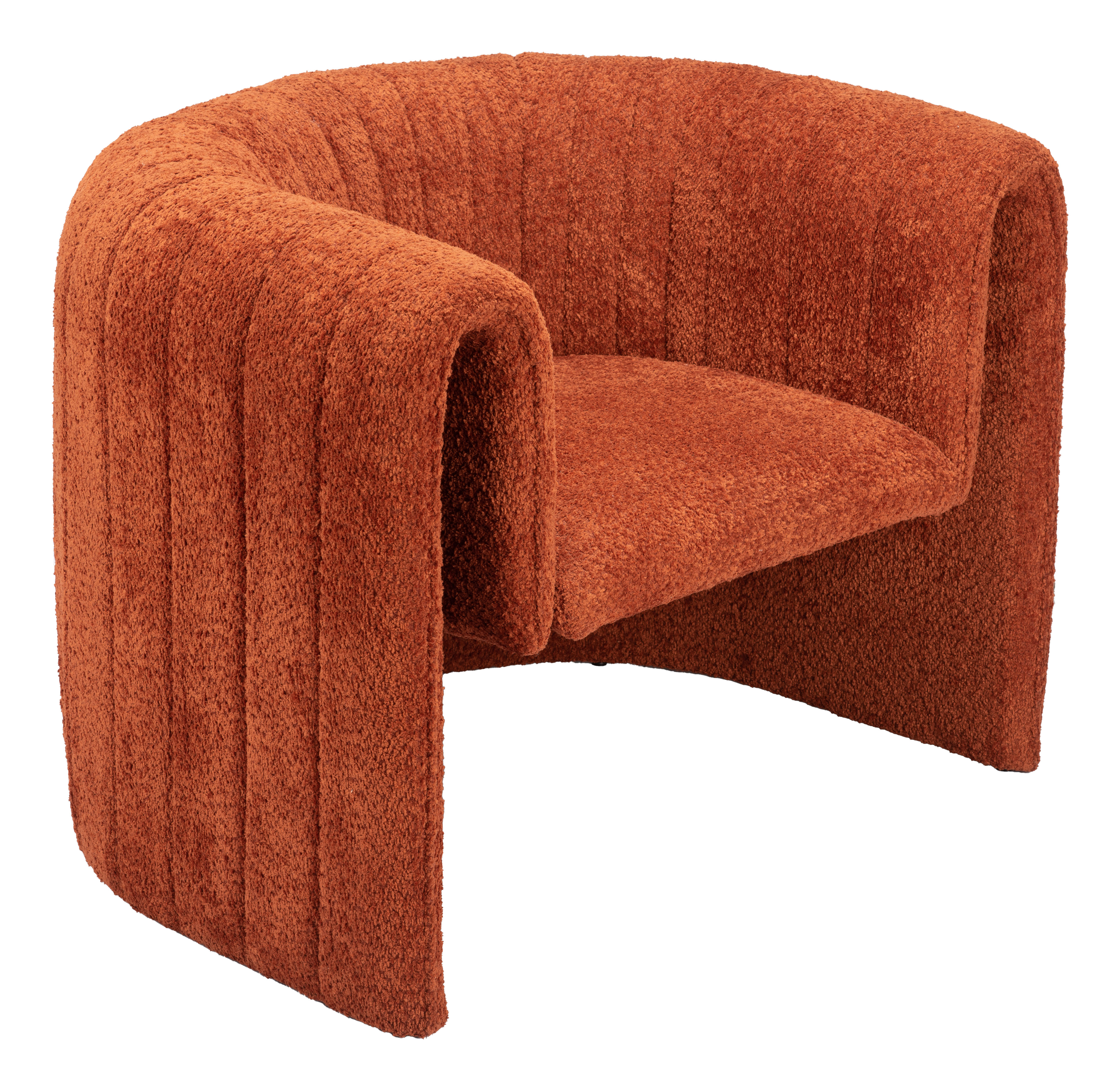 ZUO™ Viana Accent Chair - Burnt Orange