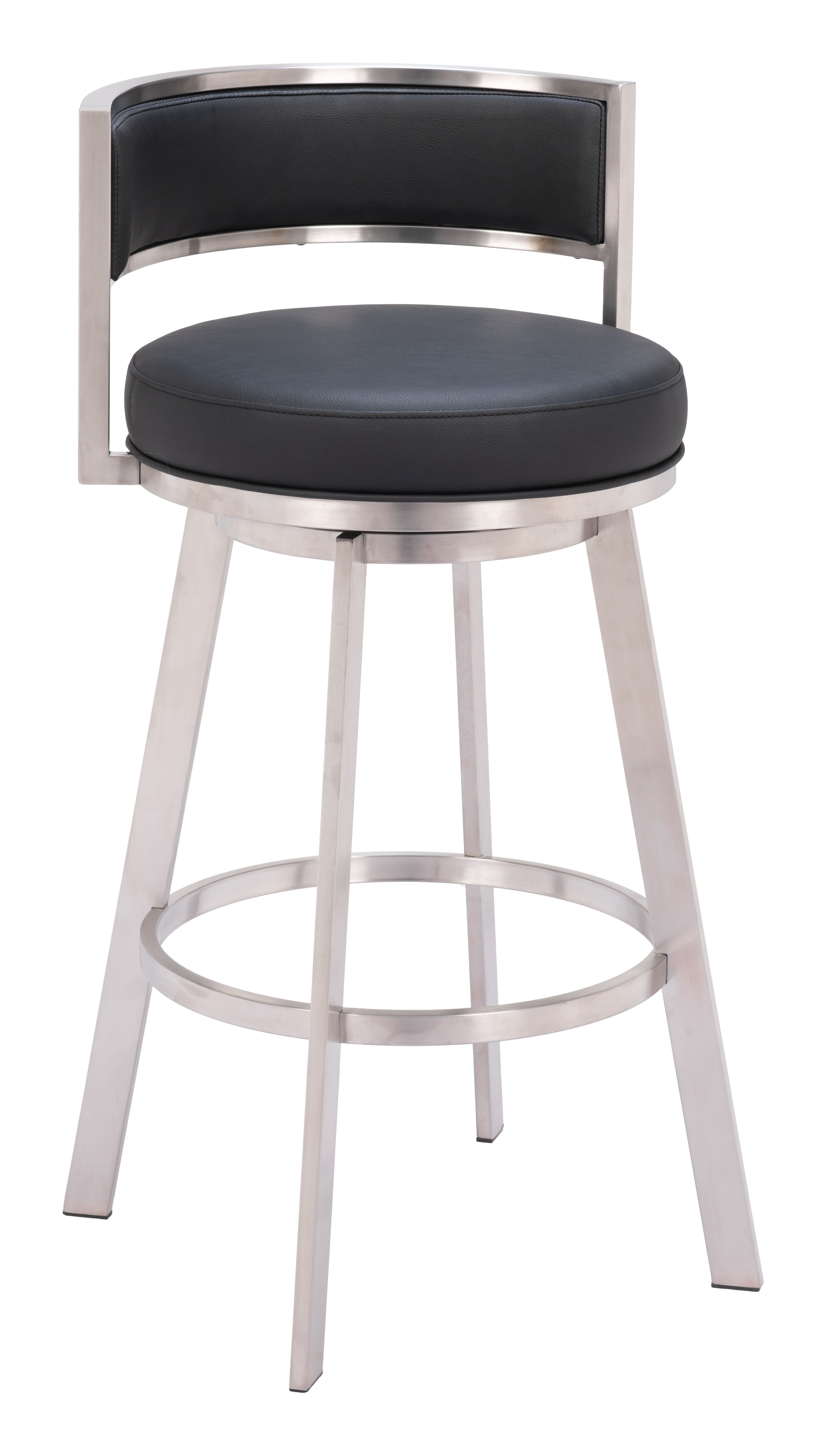 ZUO - Gimsby Swivel Barstool in Black