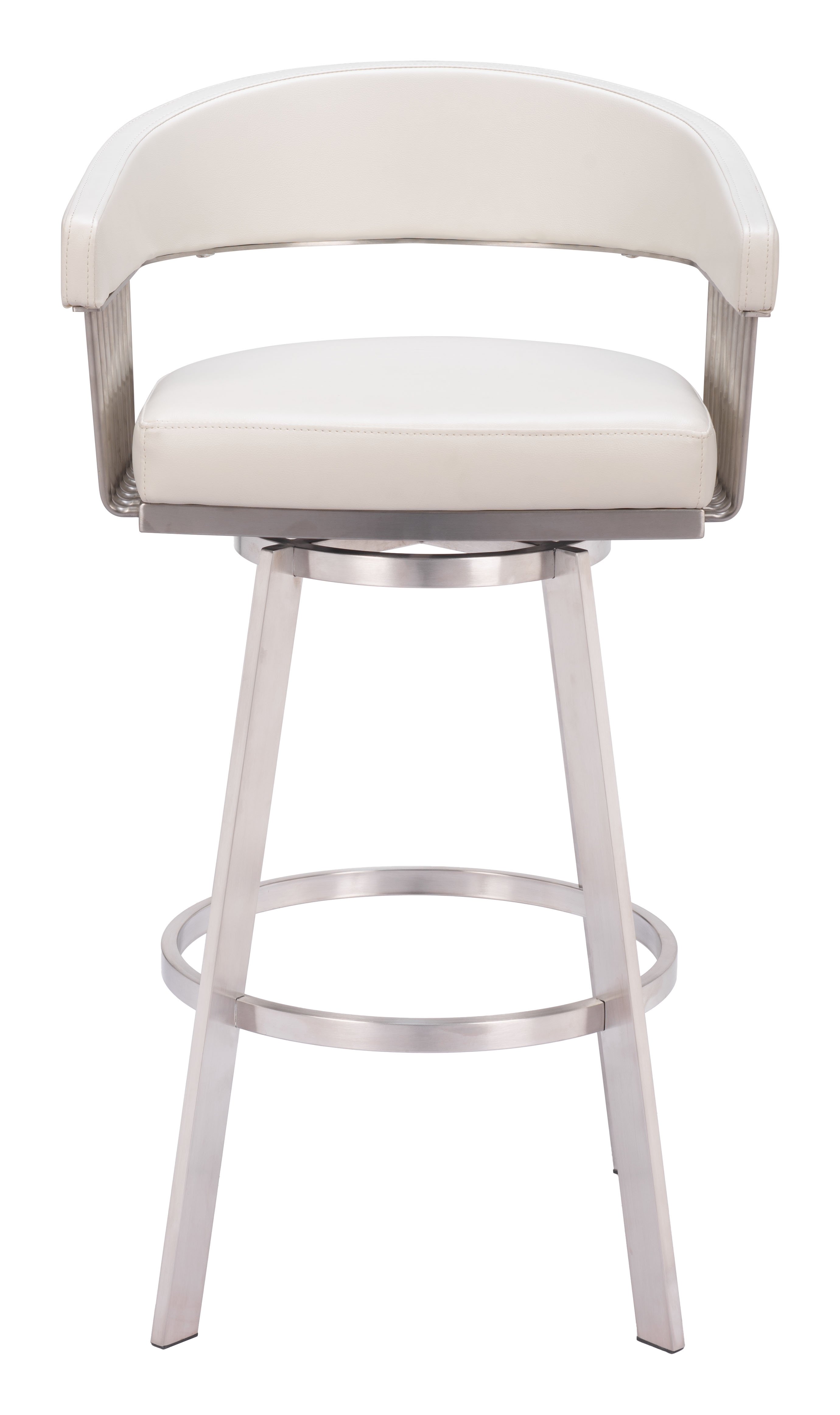 ZUO™ Bantry Swivel Barstool - White