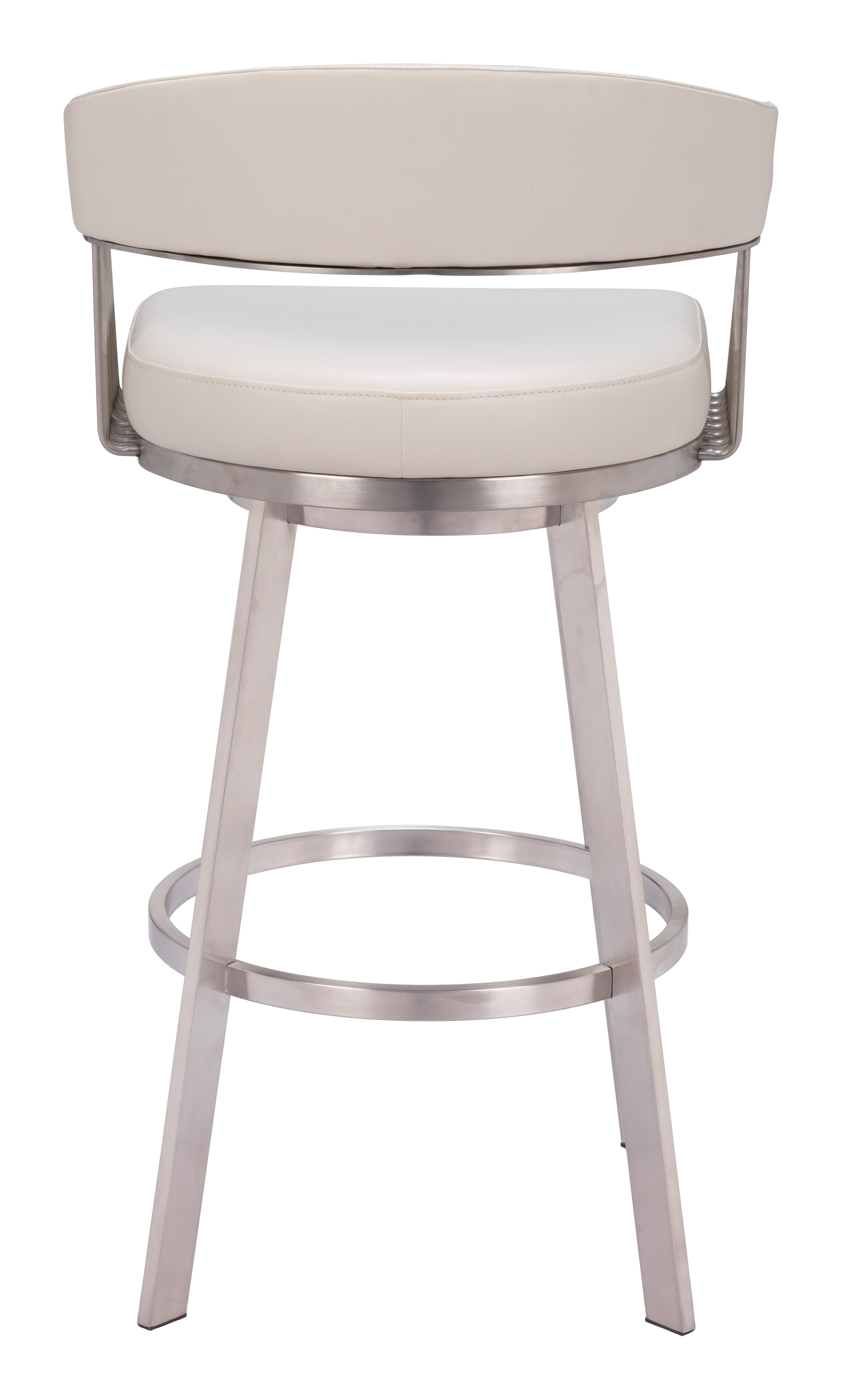 ZUO™ Bantry Swivel Barstool - White