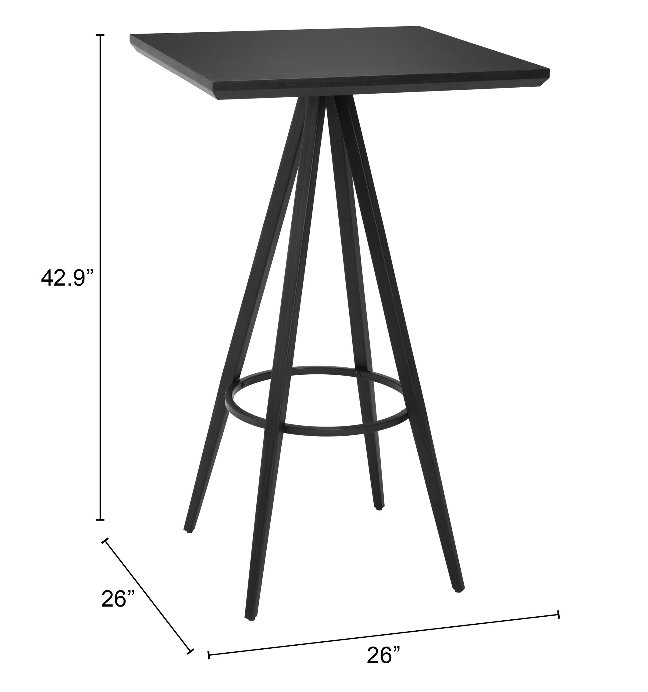 ZUO - Tinos Bar Table in Black