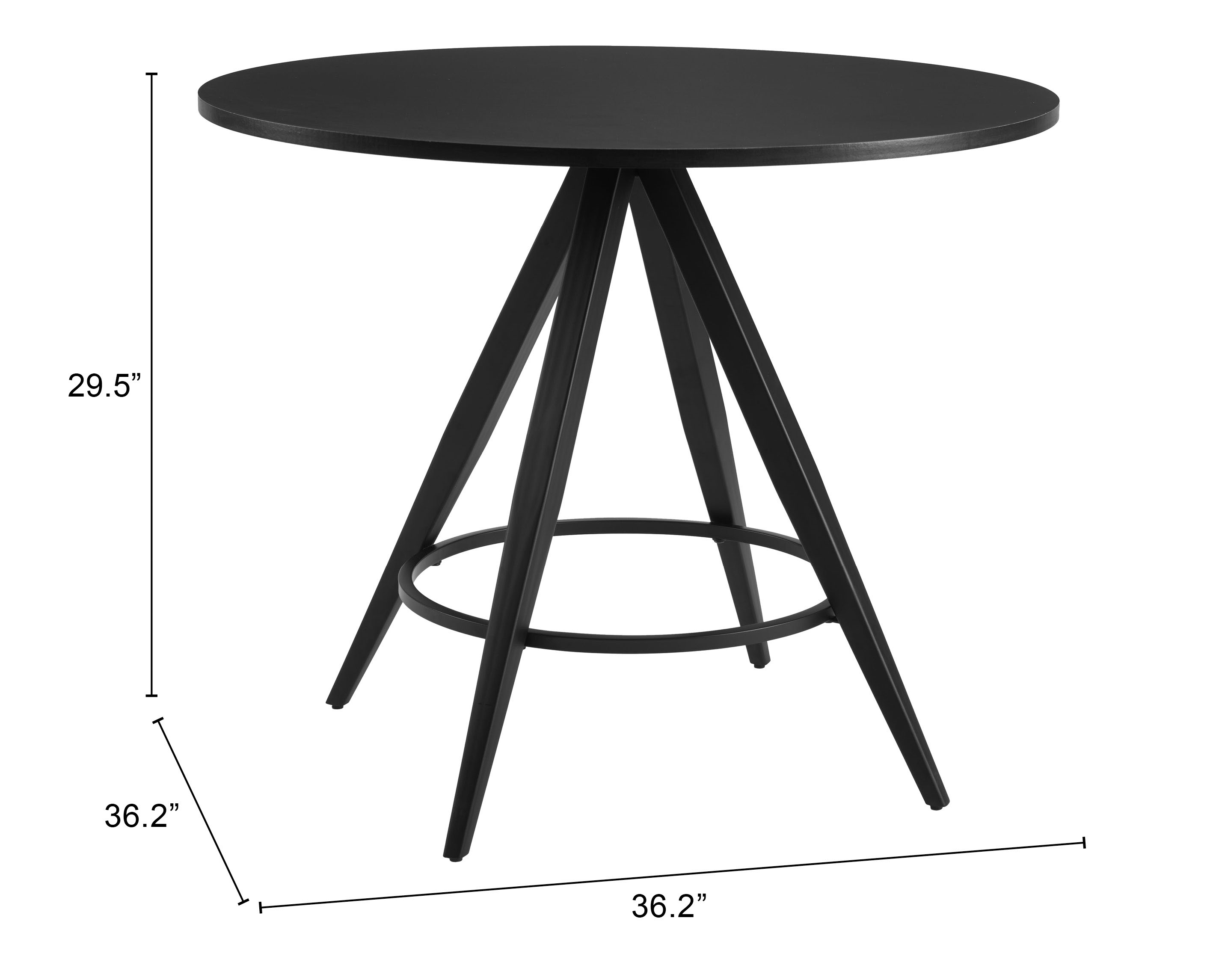 ZUO - Dinos Dining Table in Black