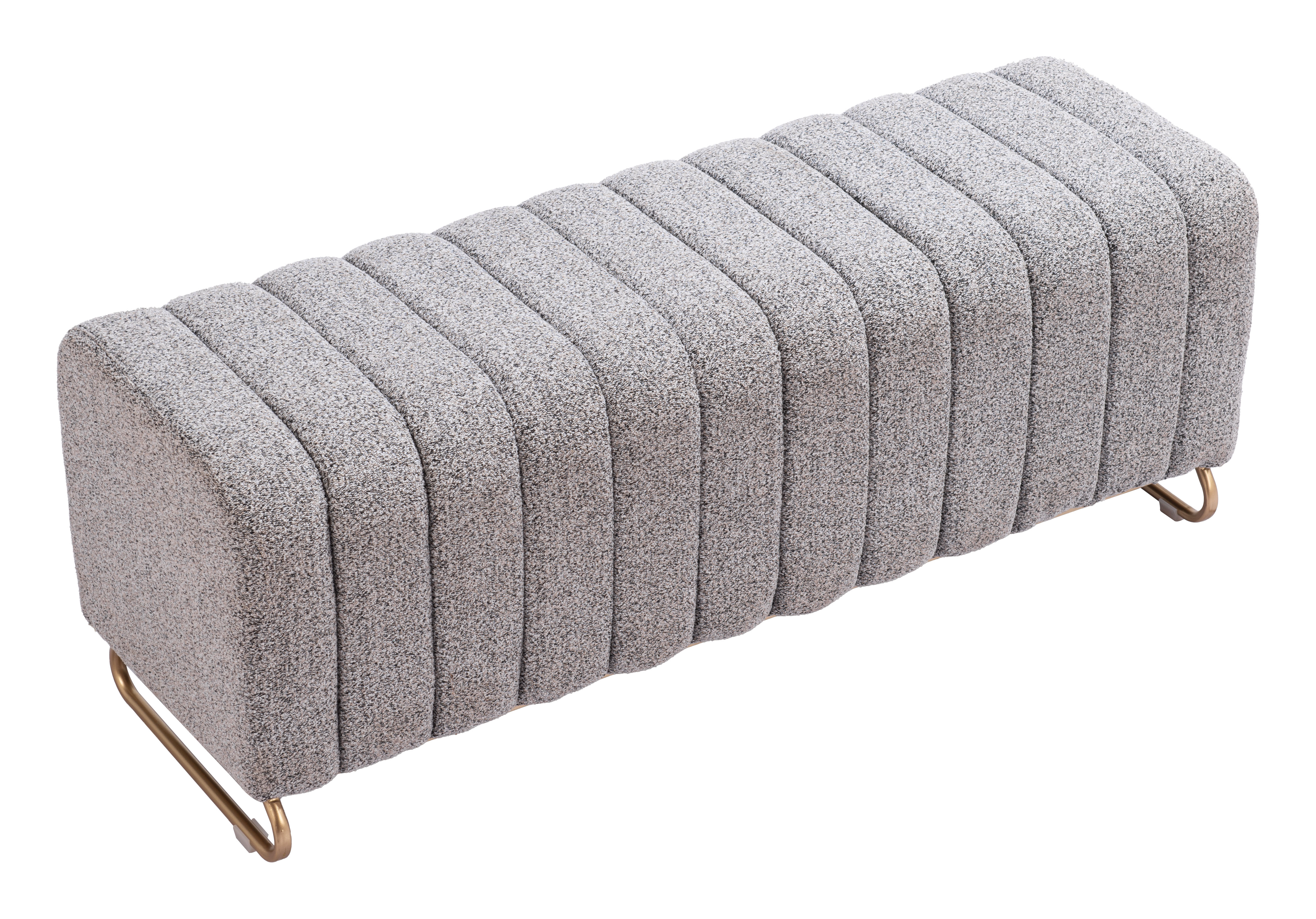 ZUO - Pender Bench in Stone Gray