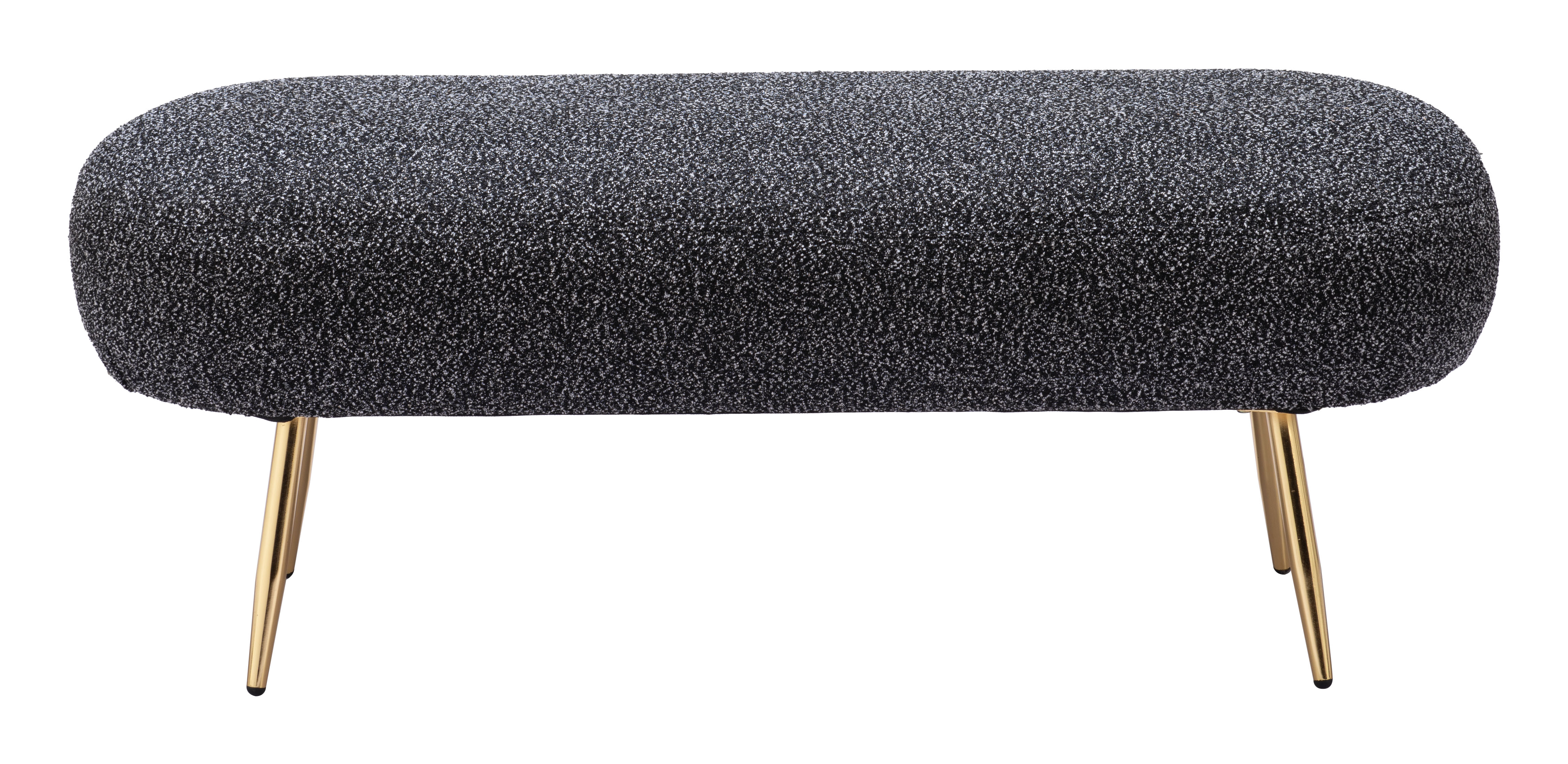 ZUO - Creek Bench in Glitter Black