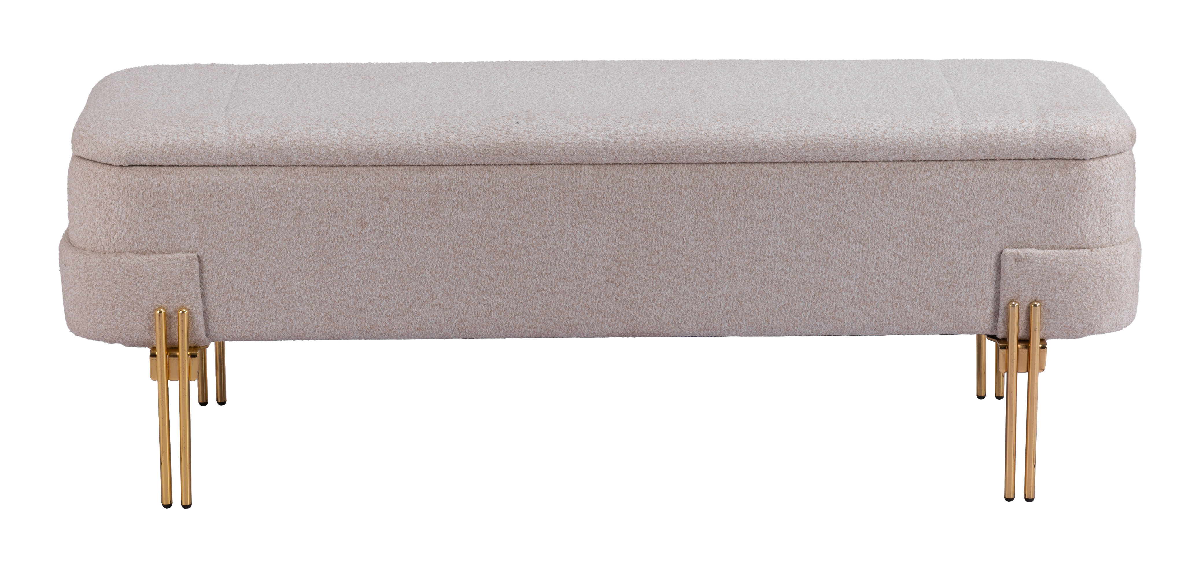 ZUO - Lebreton Storage Bench in Oatmeal Beige