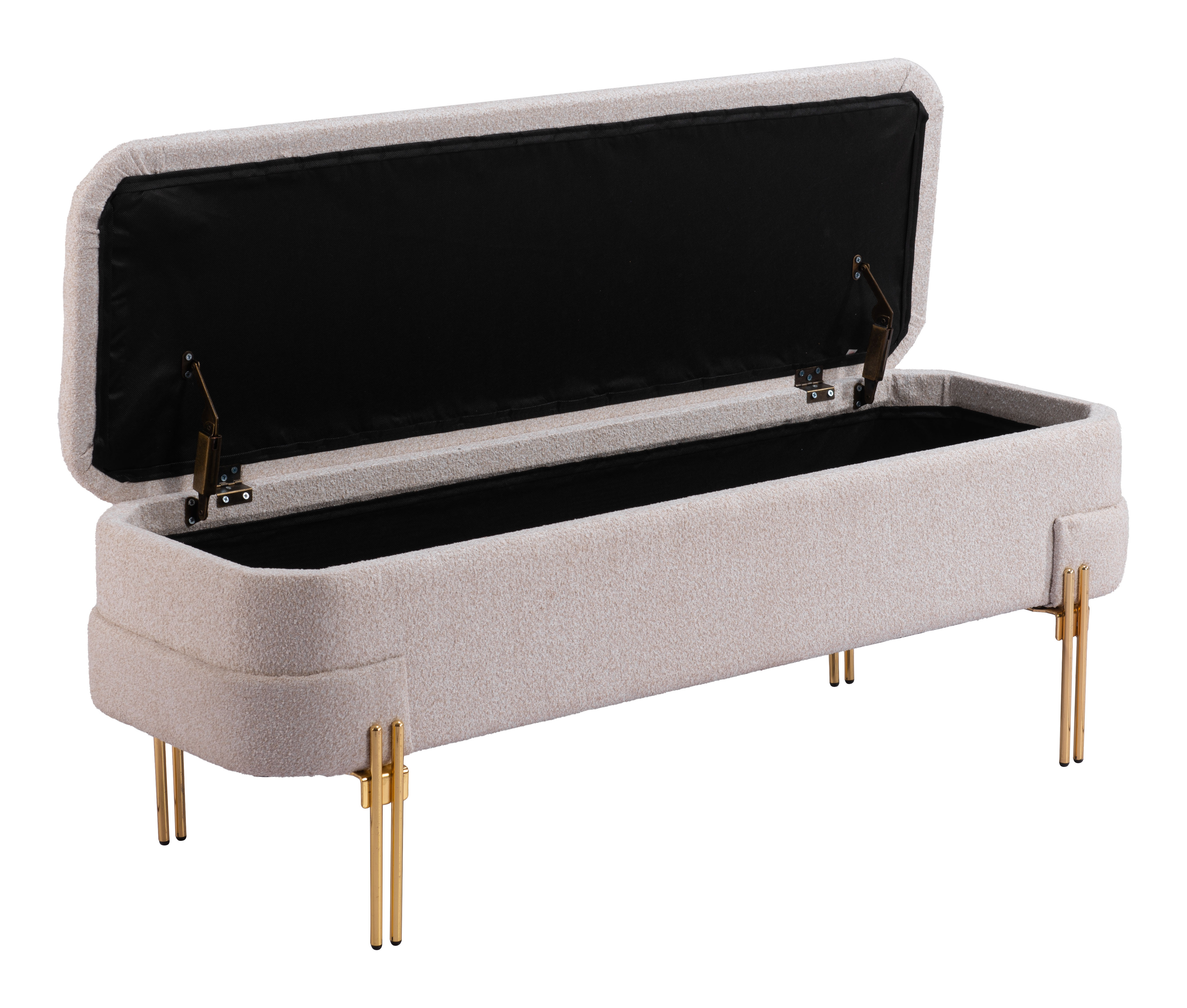 ZUO - Lebreton Storage Bench in Oatmeal Beige