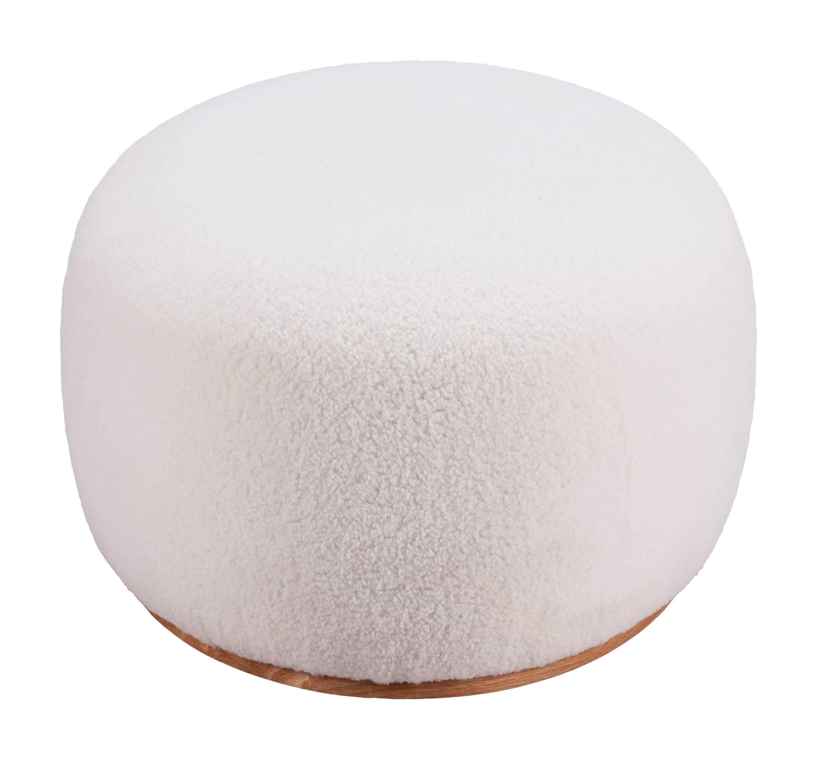 ZUO Amber Ottoman - Cream