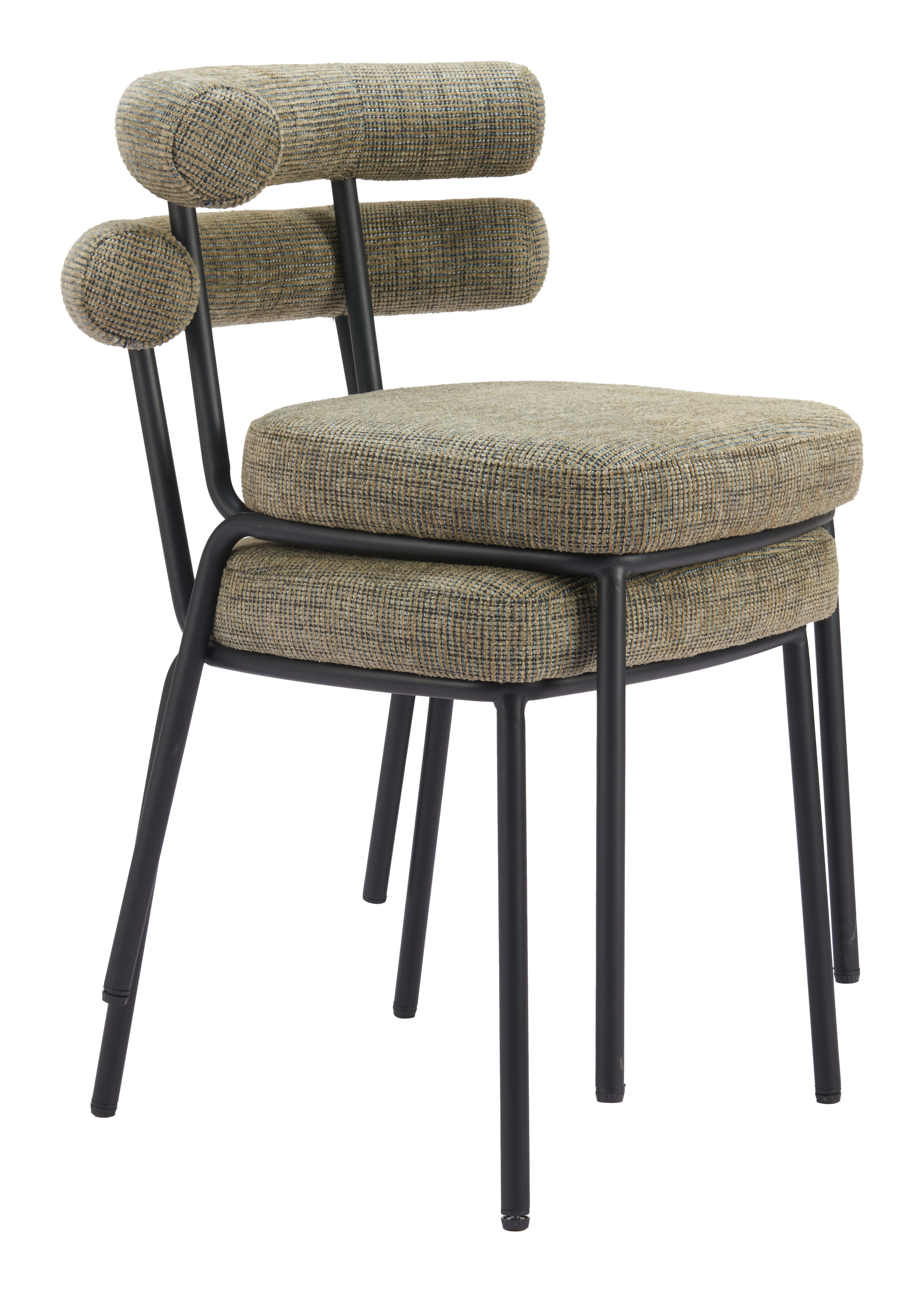 ZUO - Kede Dining Chair (Set of 2) in Green Tweed