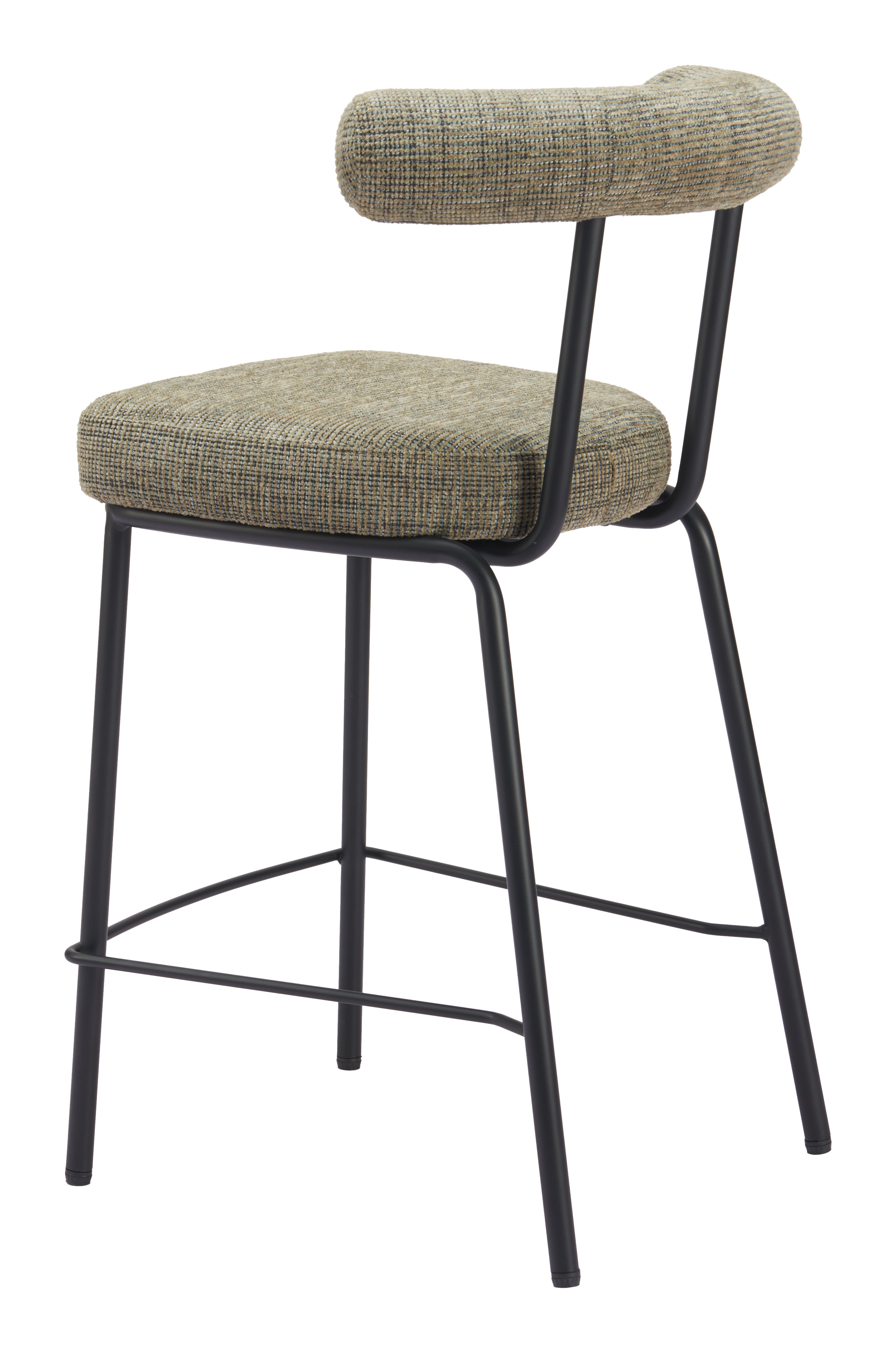 ZUO - Kede Counter Stool in Green Tweed