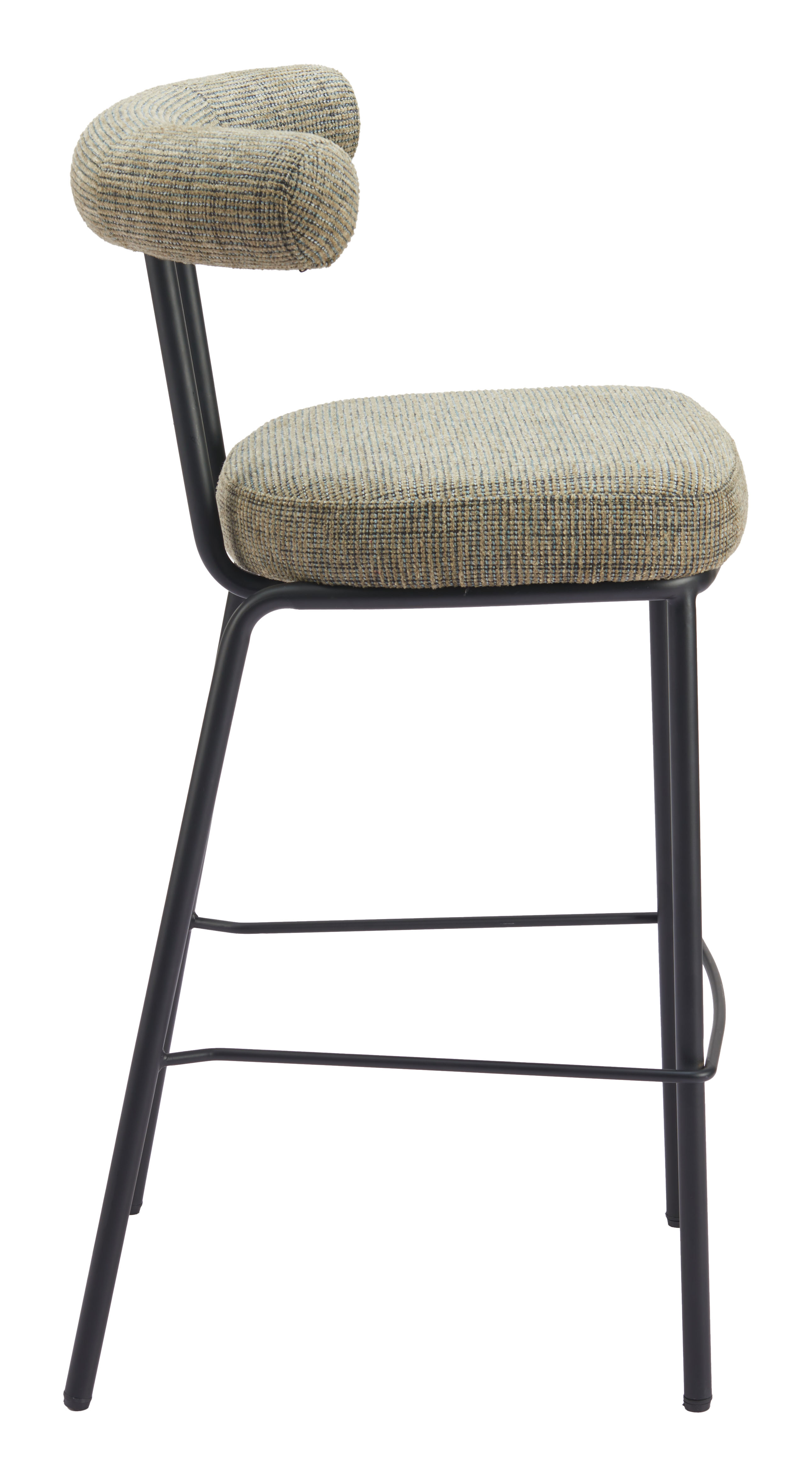 ZUO - Kede Barstool in Green Tweed