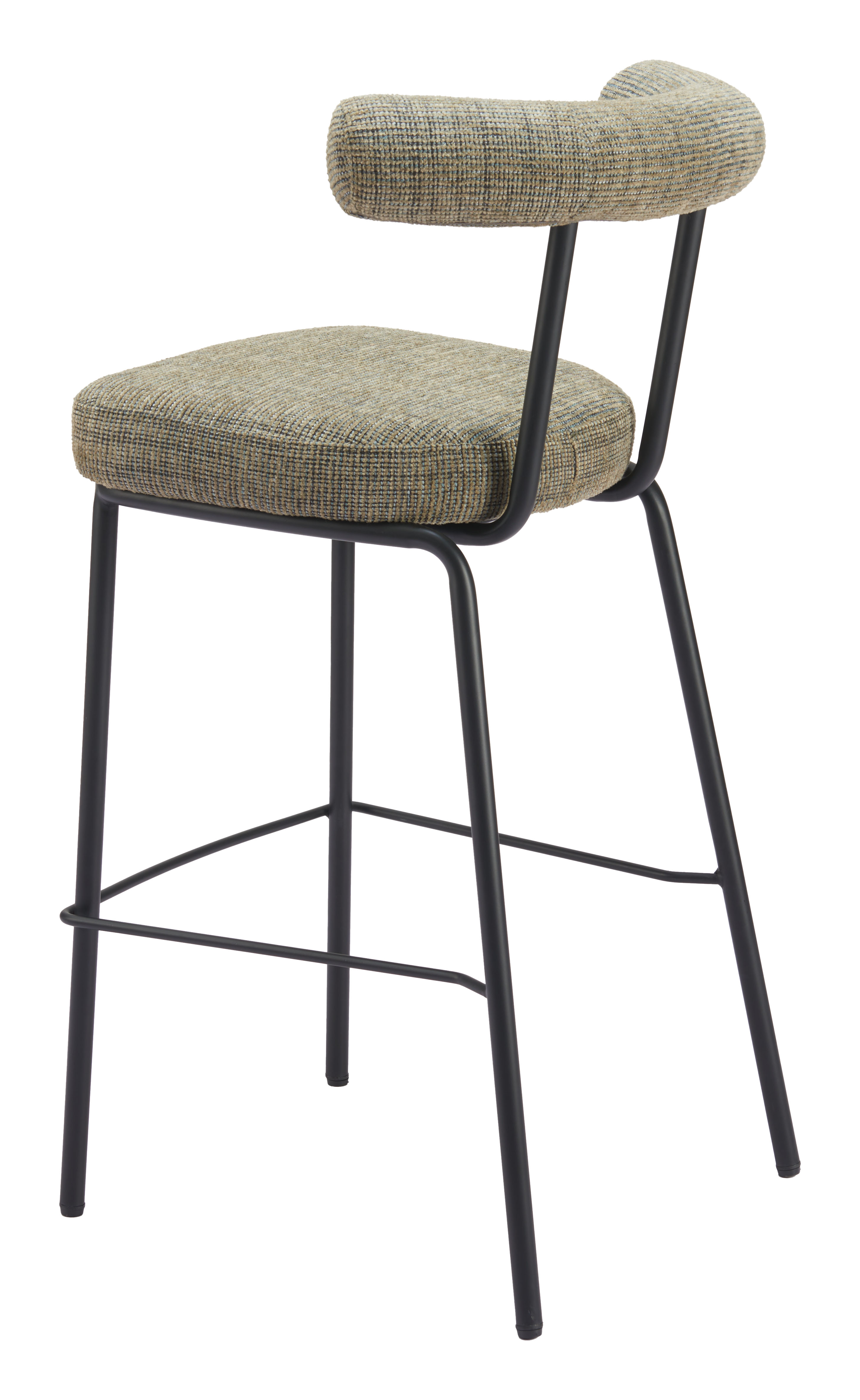 ZUO - Kede Barstool in Green Tweed