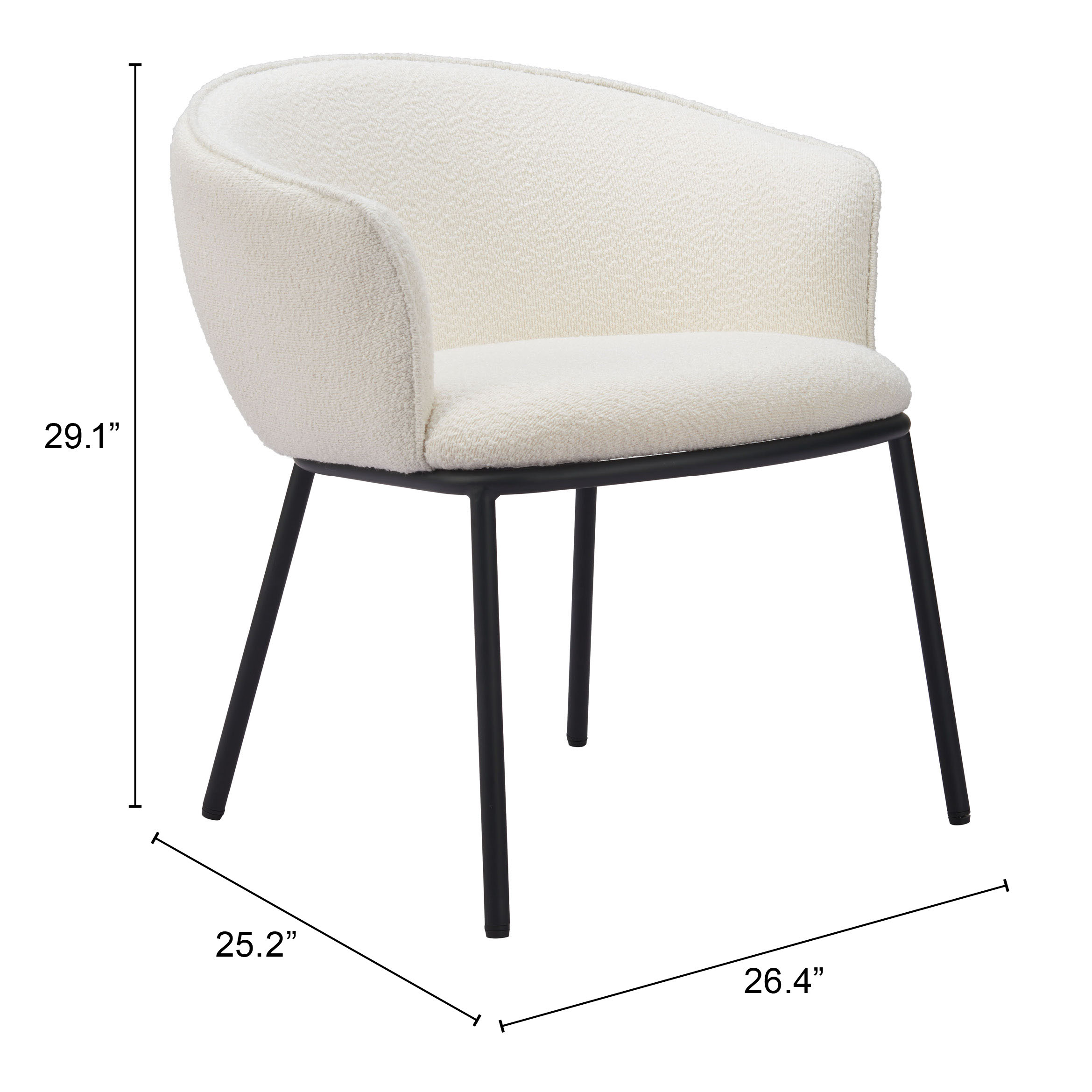 ZUO Essen Dining Chair - Ivory