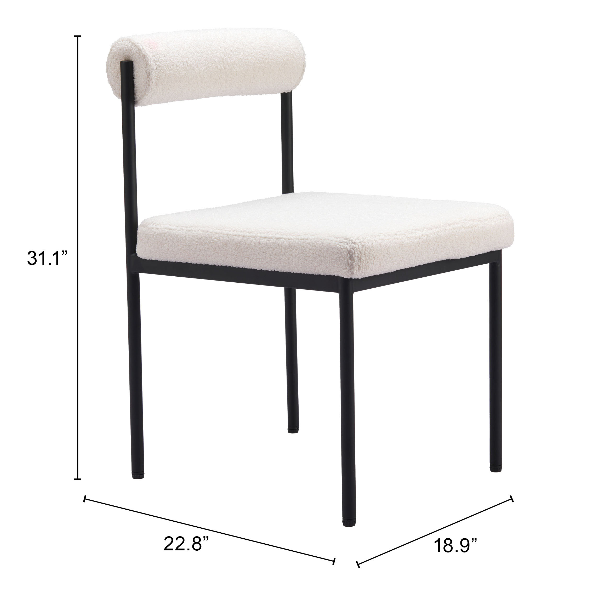 ZUO Livorno Dining Chair - Ivory