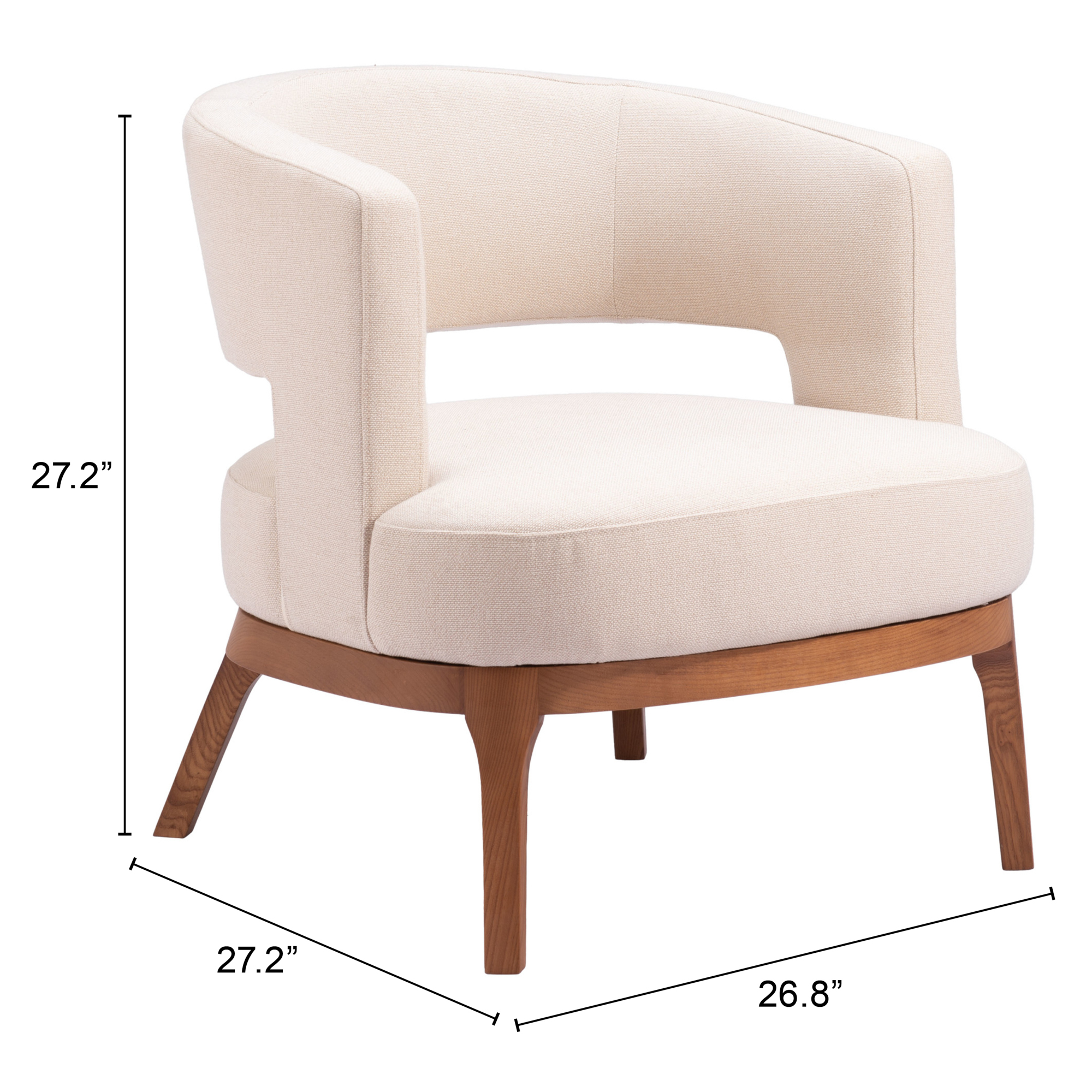 ZUO - Penryn Accent Chair in Beige