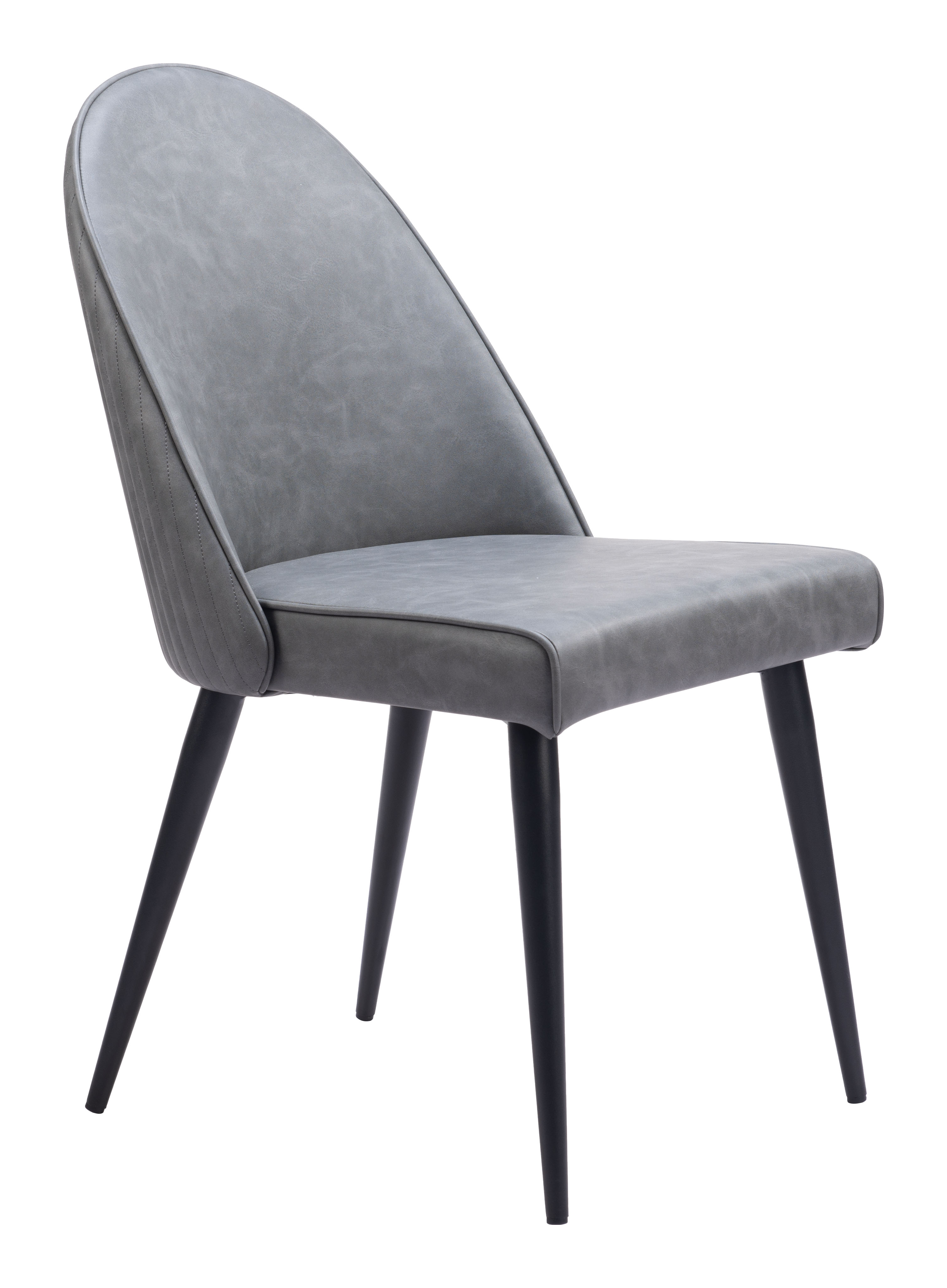 ZUO Silloth Armless Dining Chair (Set of 2) - Gray