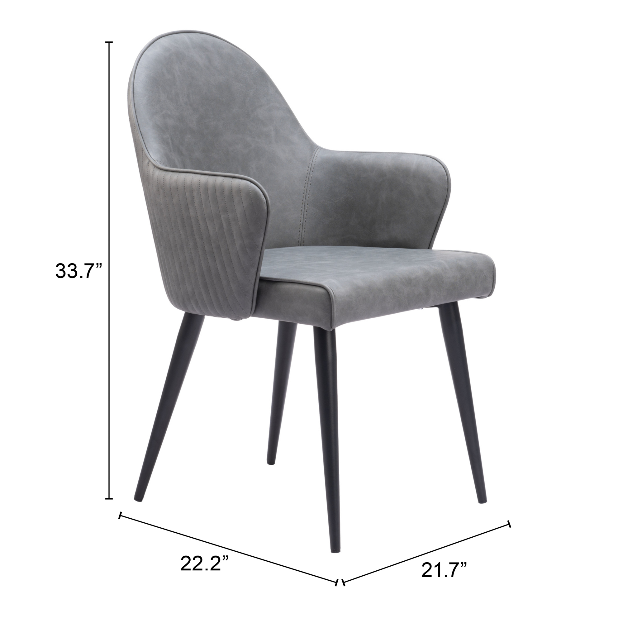 ZUO Silloth Dining Chair - Gray