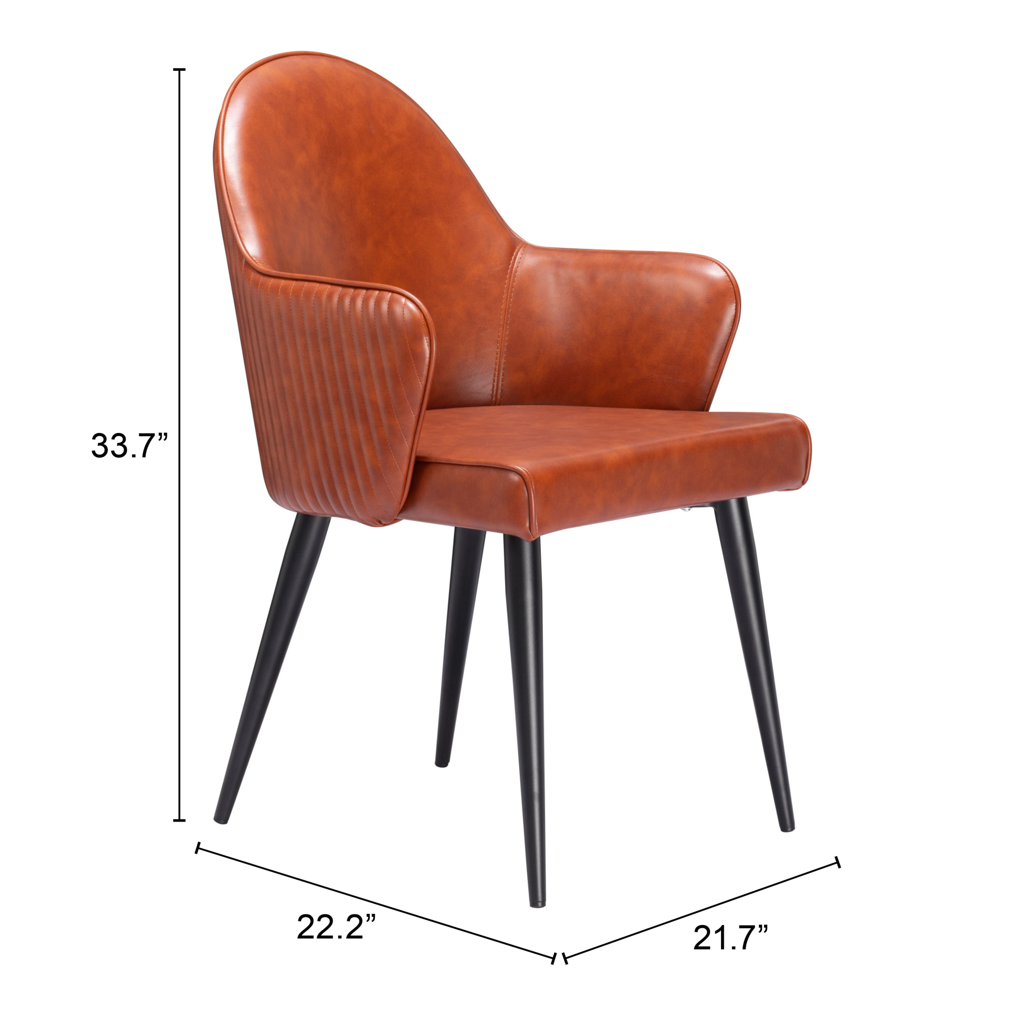 ZUO Silloth Dining Chair - Brown