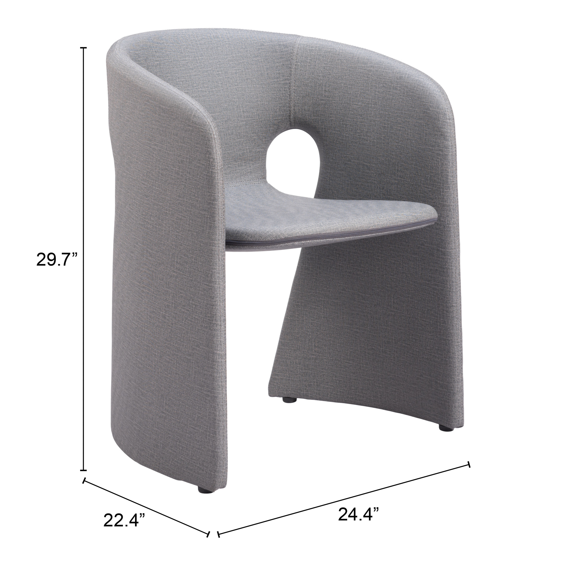 ZUO Rosyth Dining Chair - Slate Gray