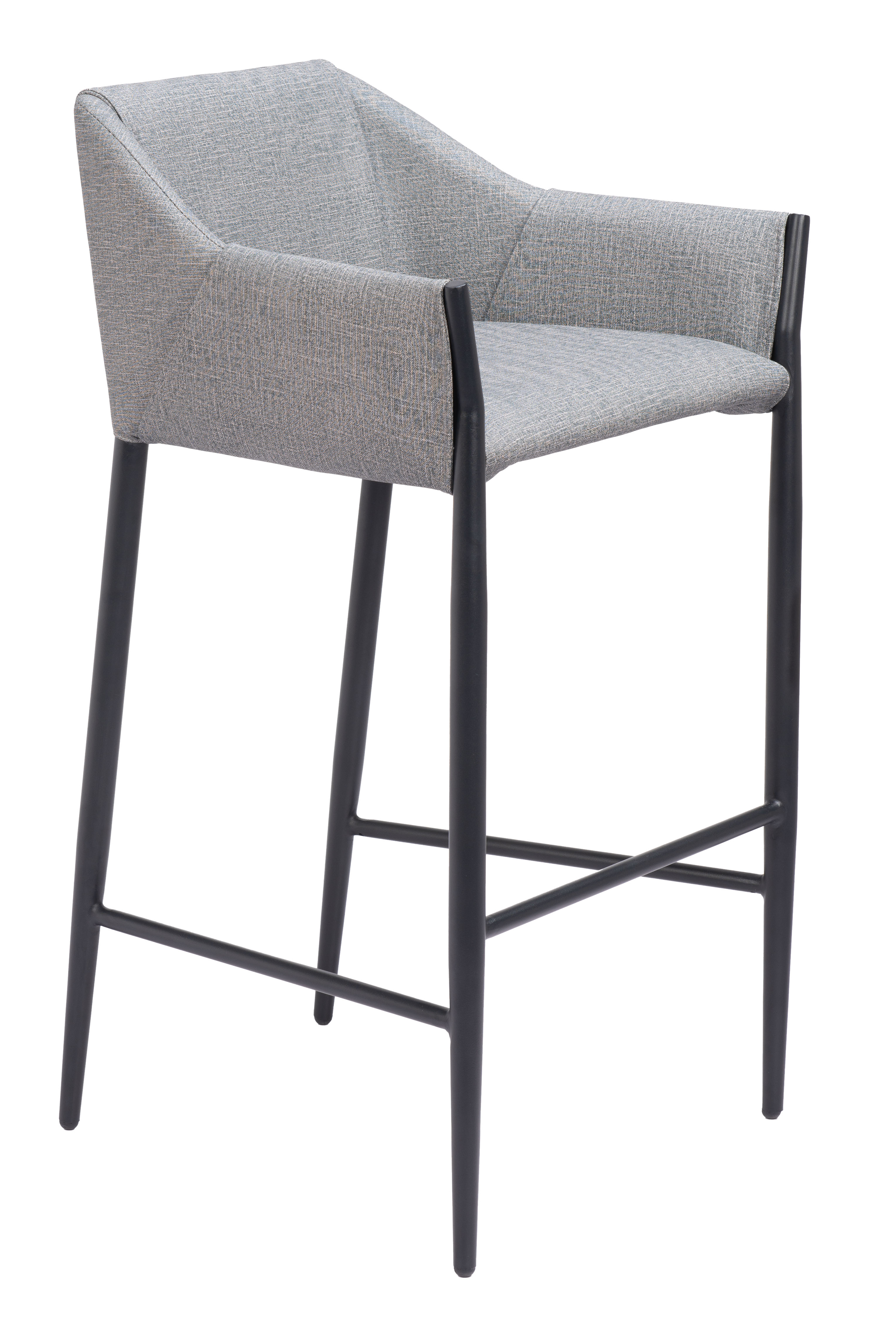 ZUO Andover Barstool - Slate Gray