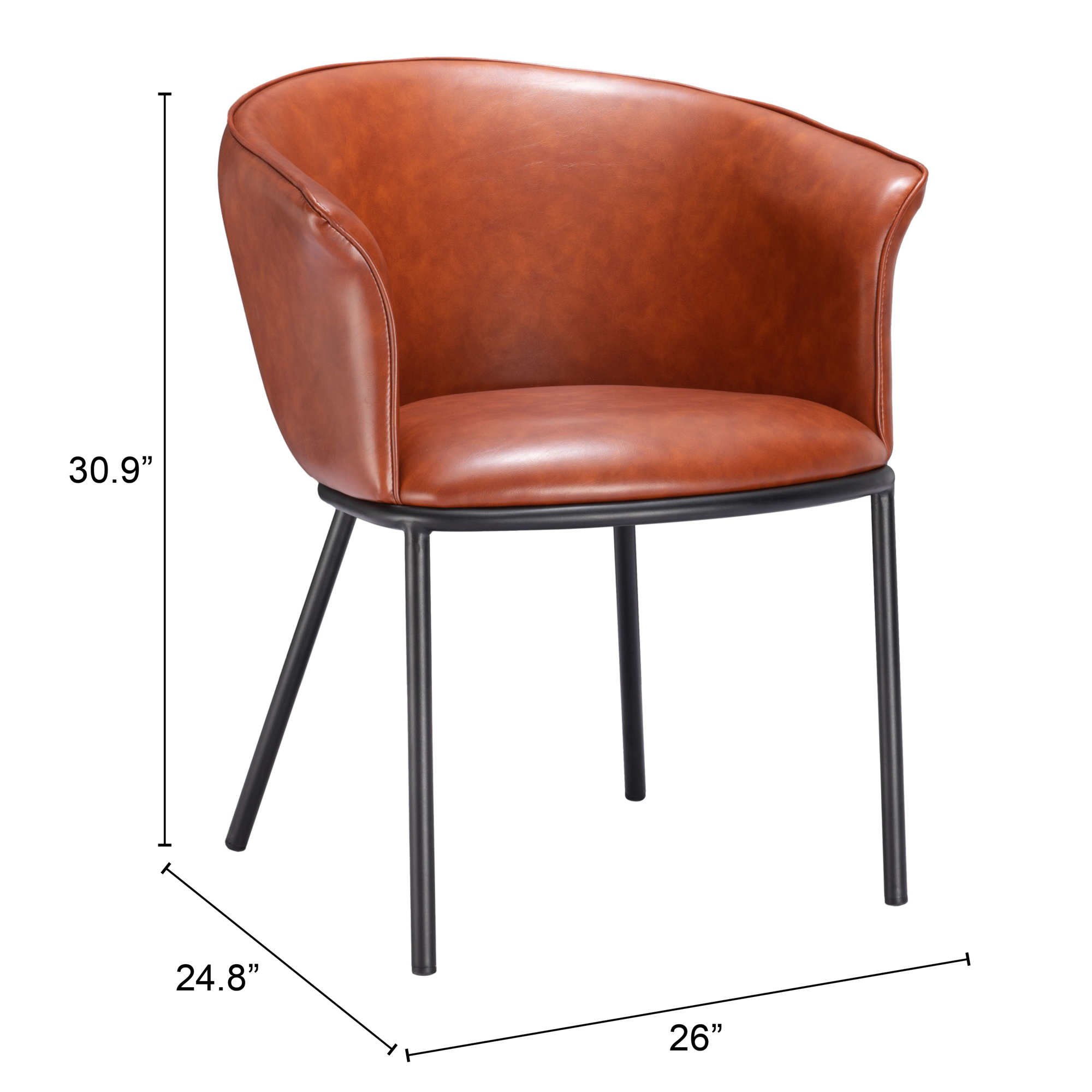 ZUO Garston Dining Chair - Brown