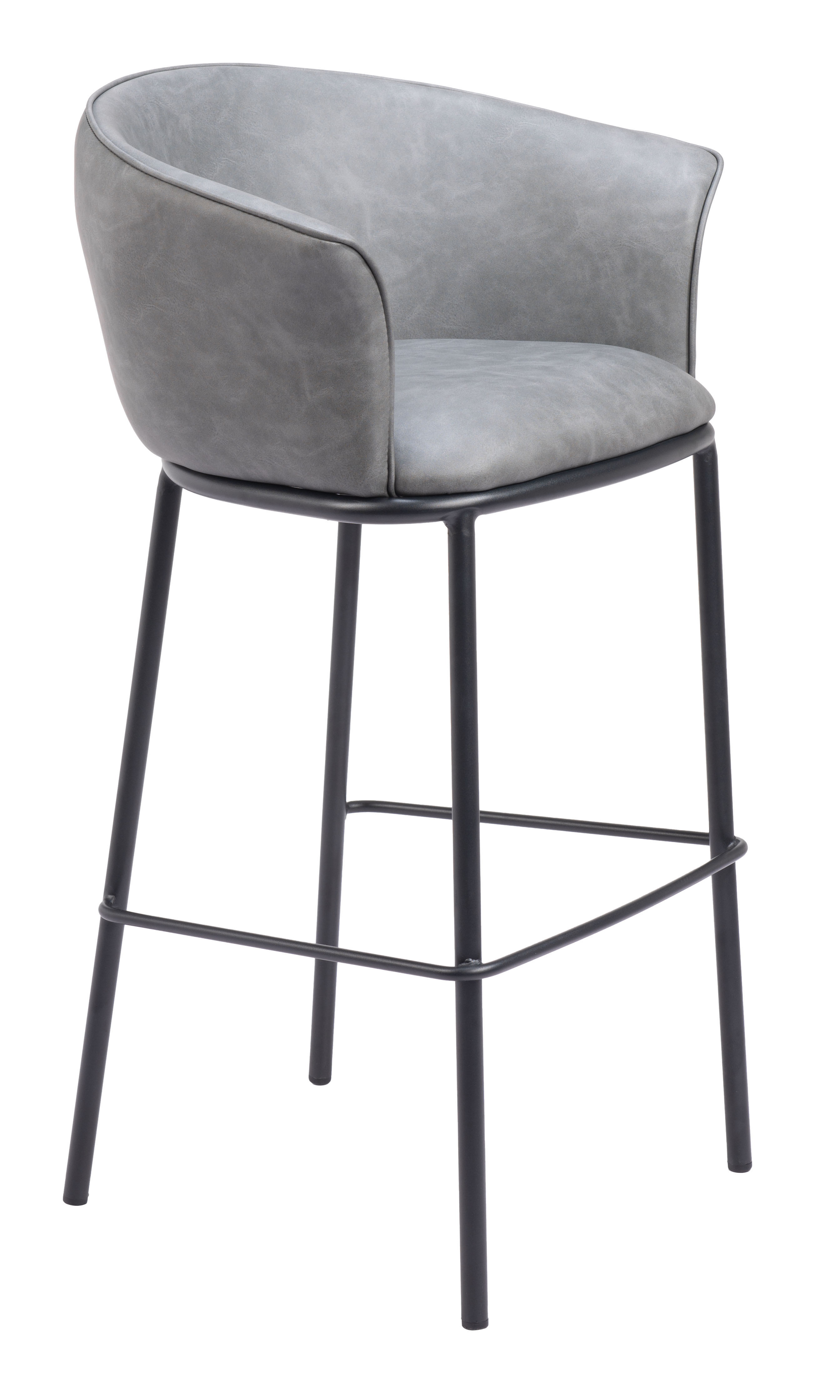 ZUO Garston Barstool - Gray