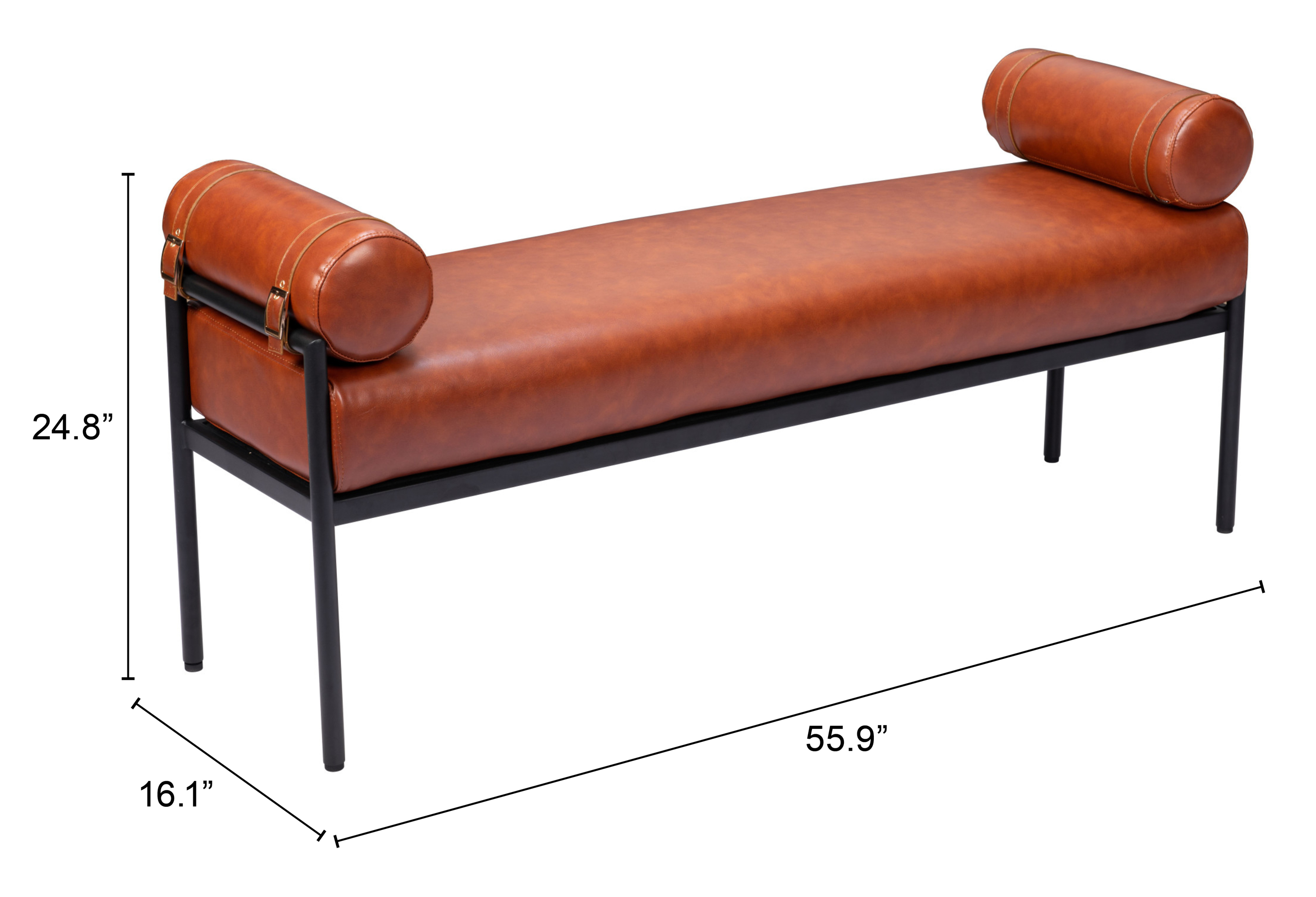 ZUO - Barrow Bench in Brown