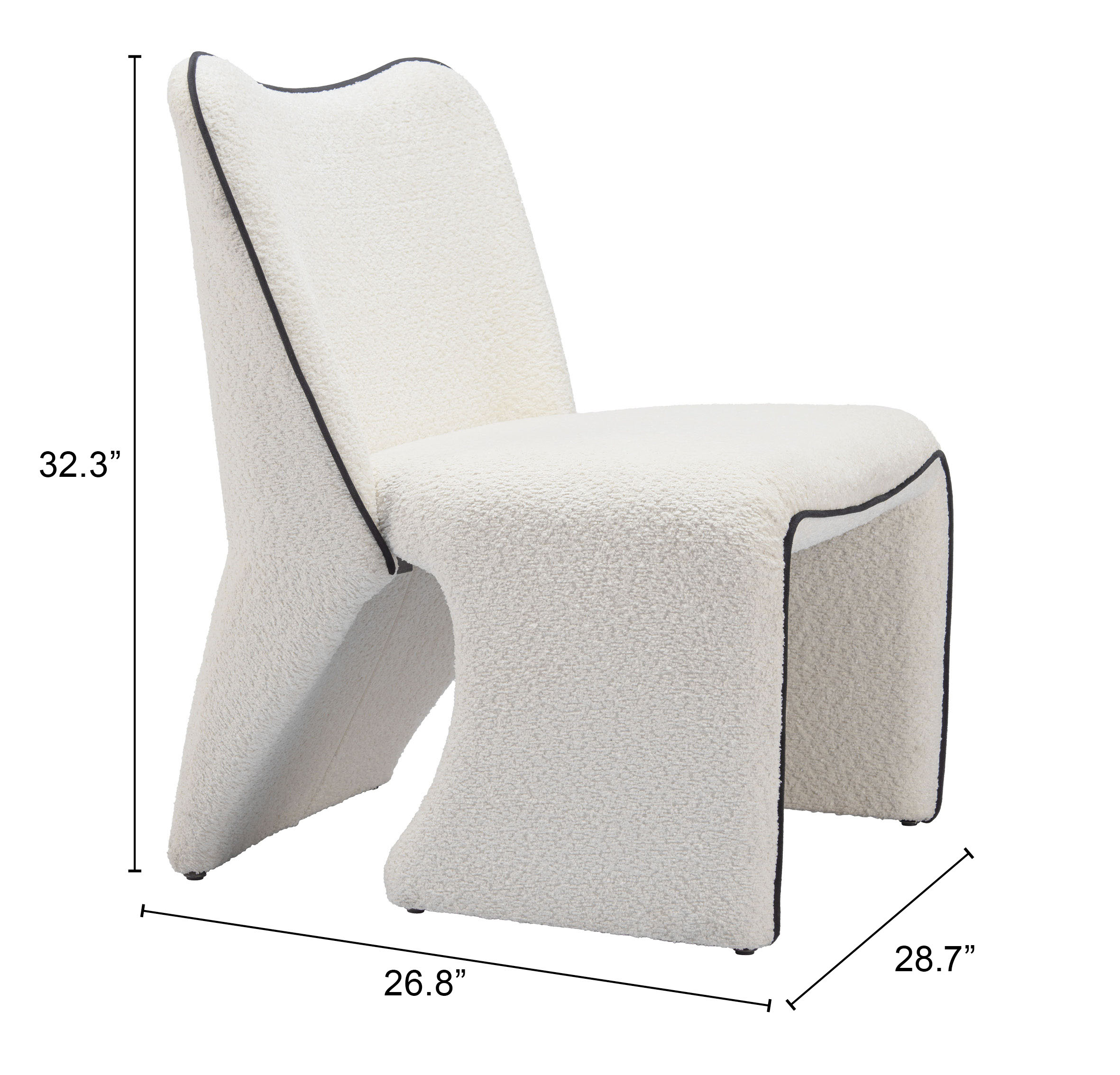 ZUO™ Novo Accent Chair - Ivory