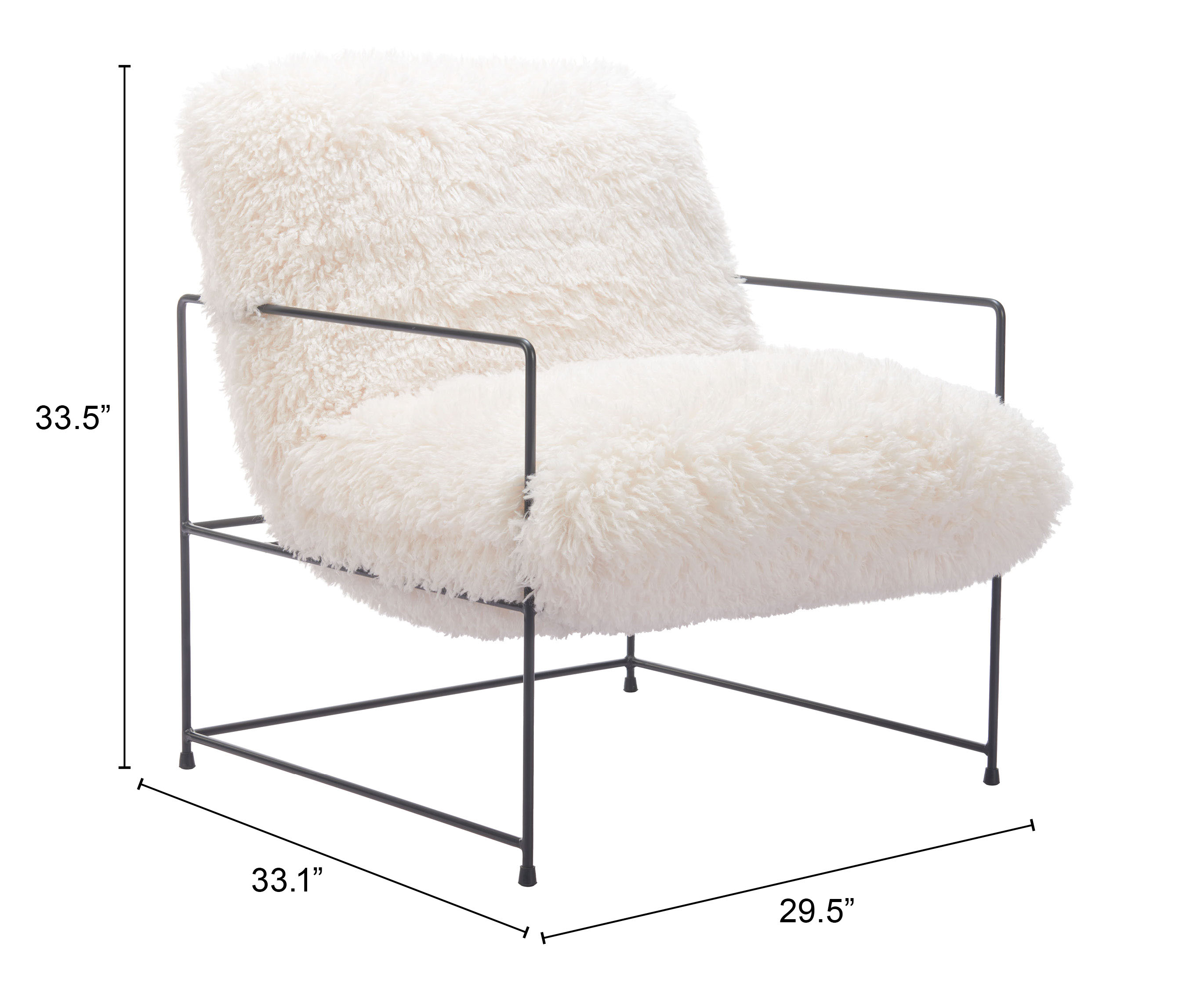 ZUO™ Pelut Accent Chair - White