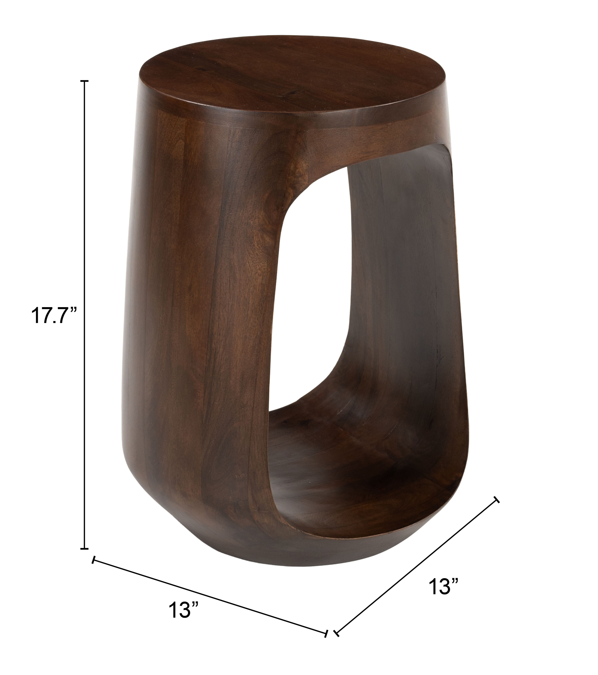 ZUO - Okno Side Table in Walnut