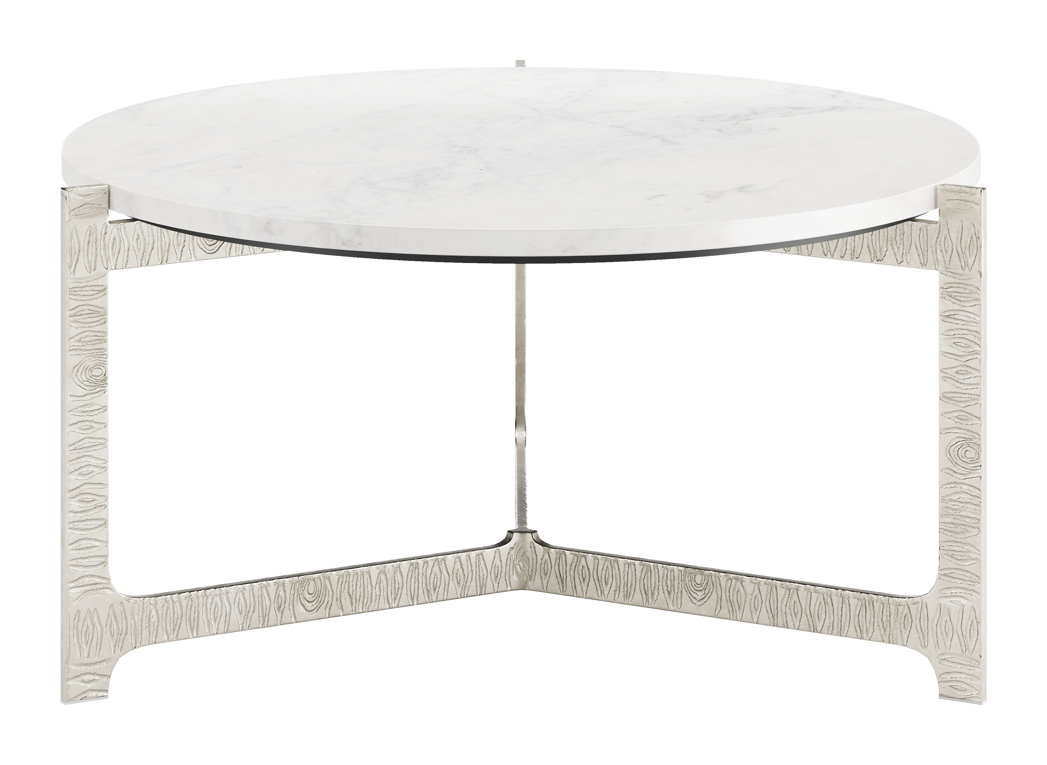 ZUO™ Barmas Coffee Table - White/Silver