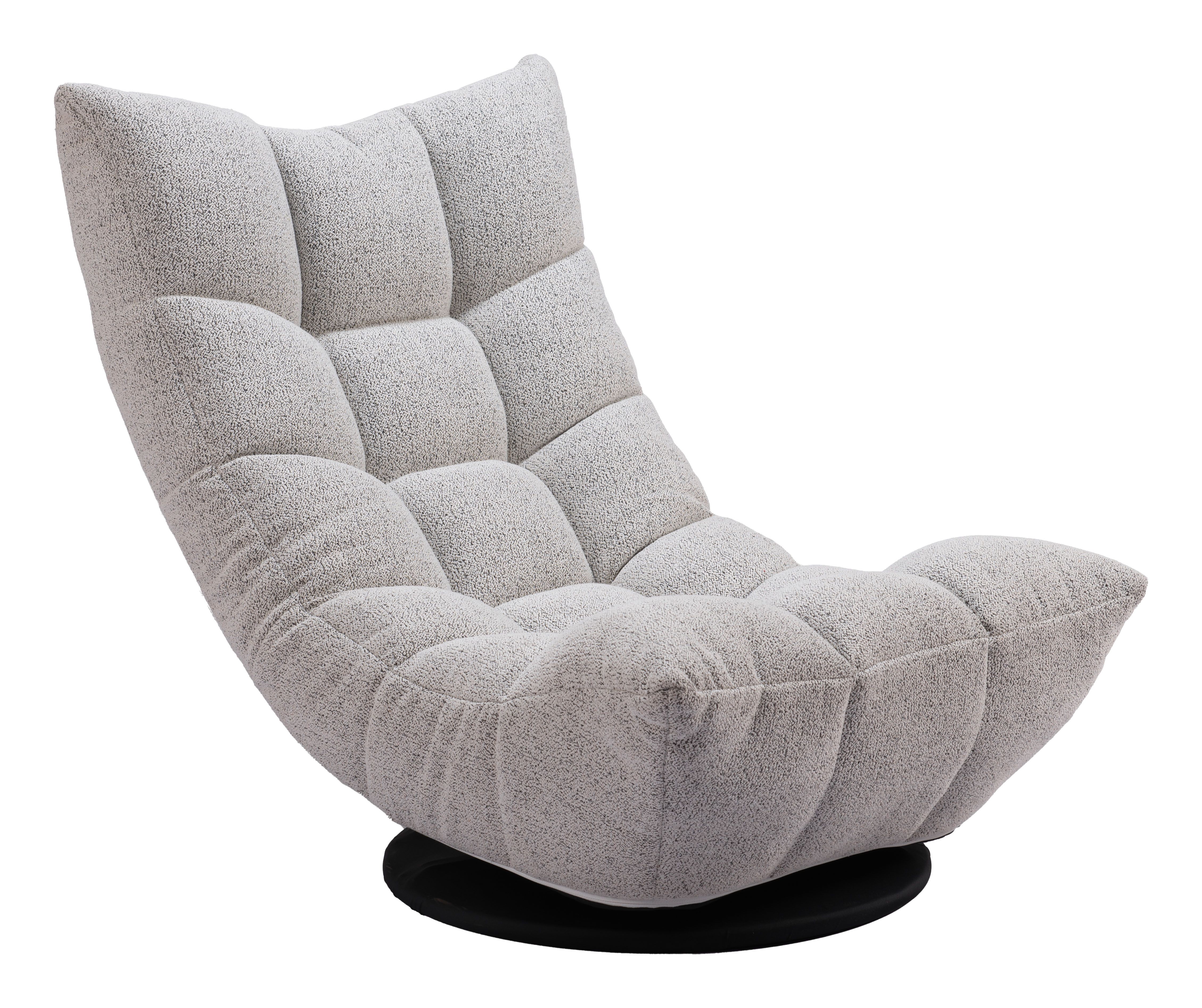 ZUO™ Down Go Swivel Chair - Ash Gray