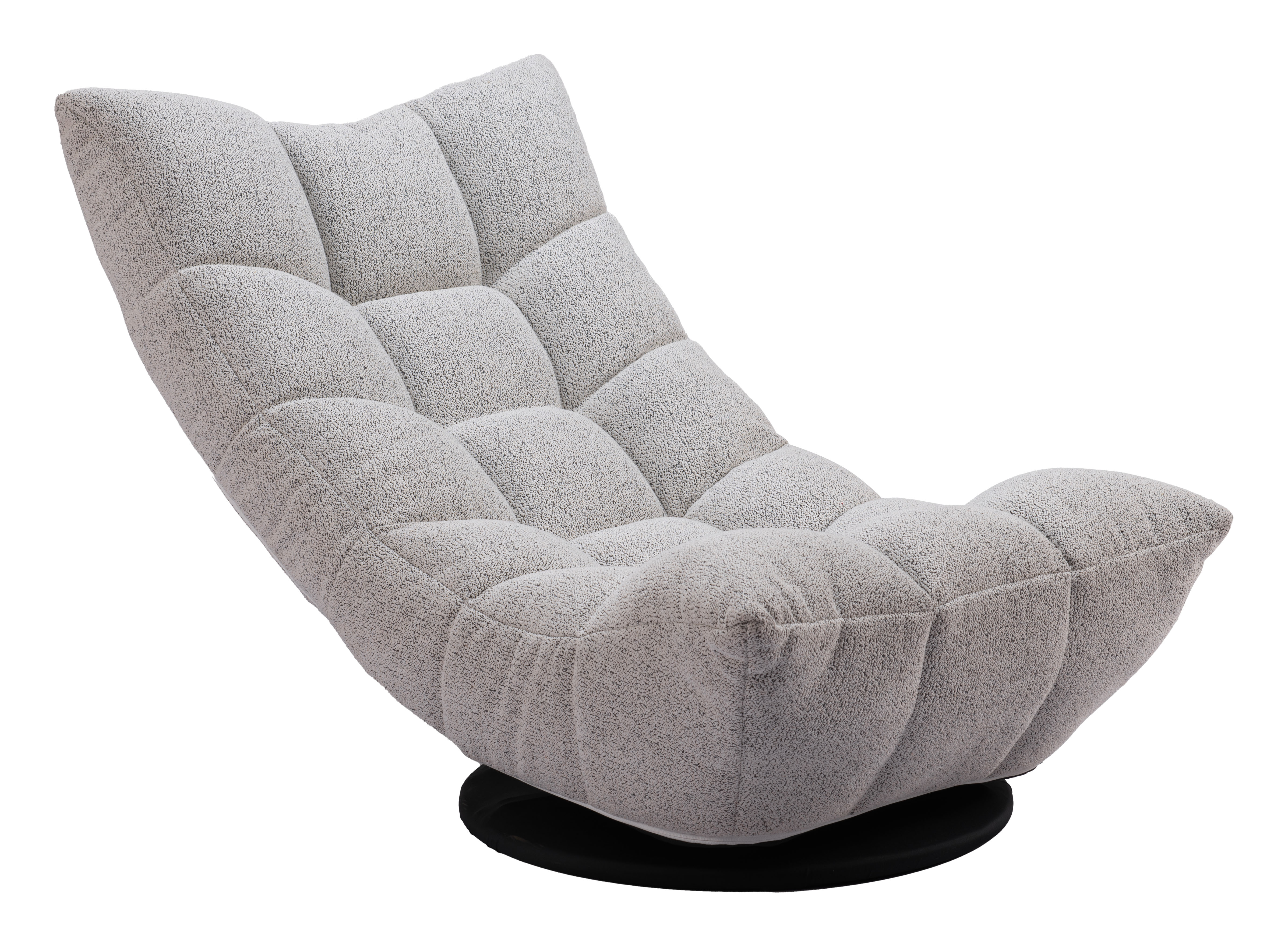 ZUO™ Down Go Swivel Chair - Ash Gray