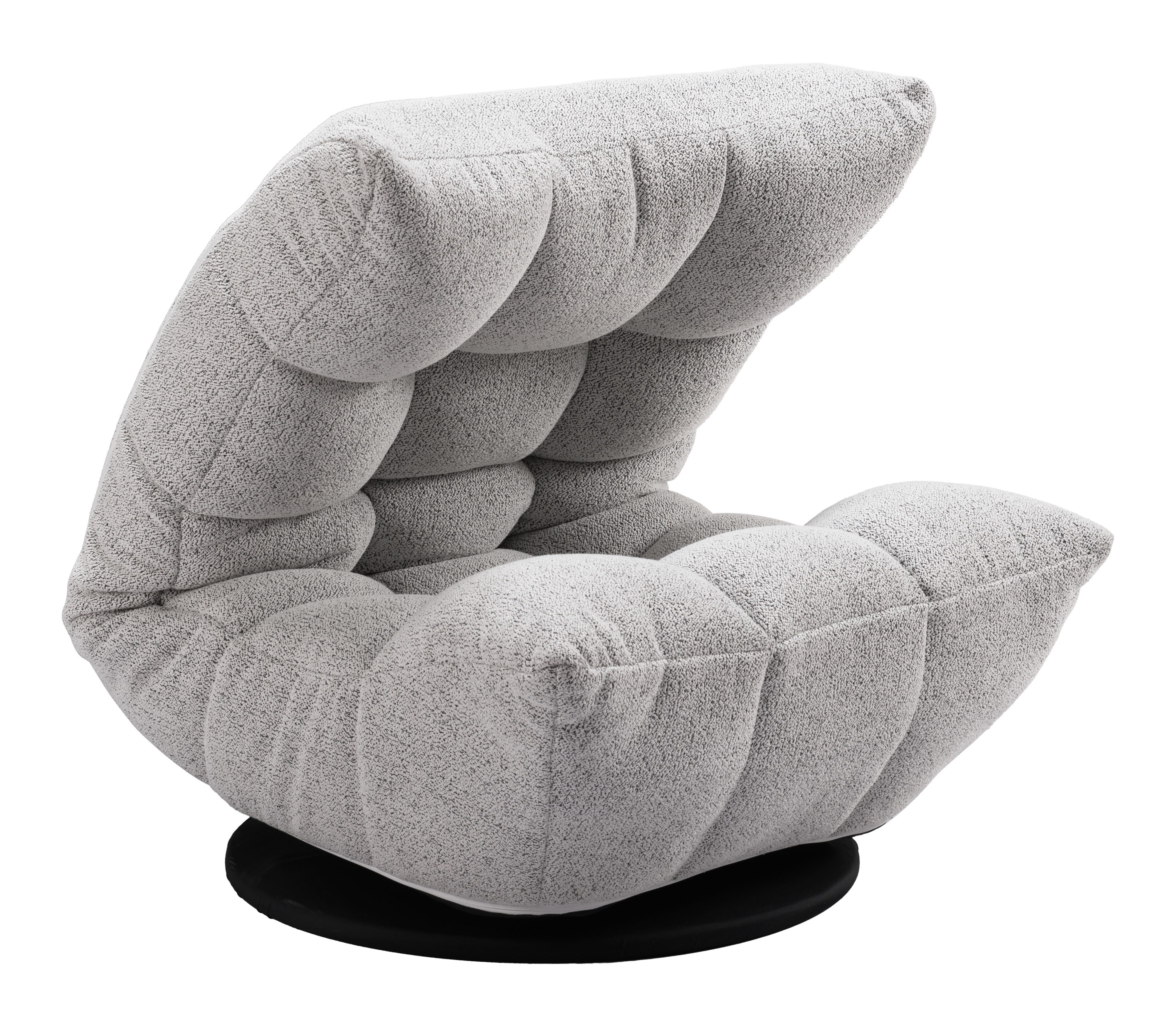 ZUO™ Down Go Swivel Chair - Ash Gray