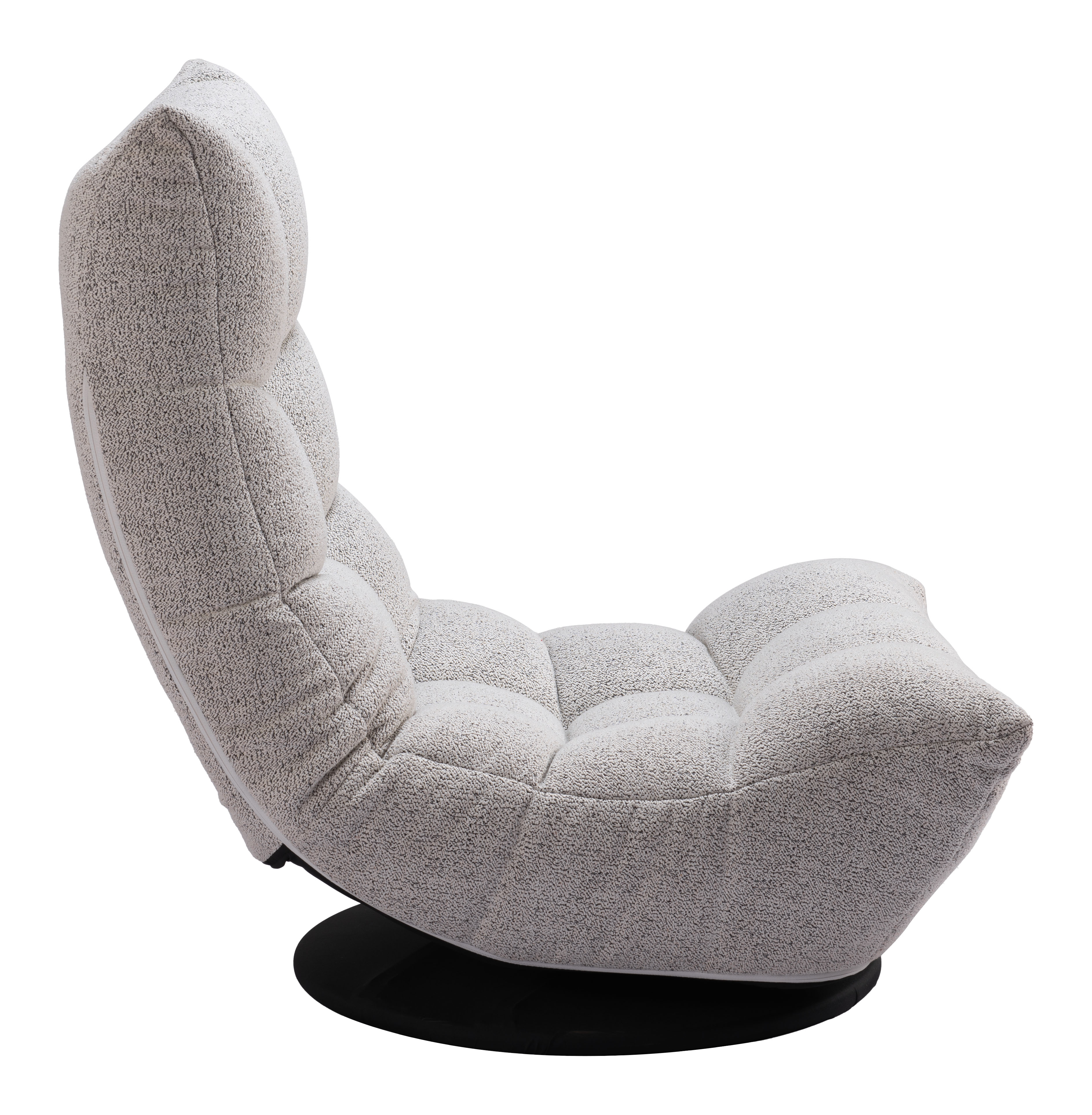 ZUO™ Down Go Swivel Chair - Ash Gray