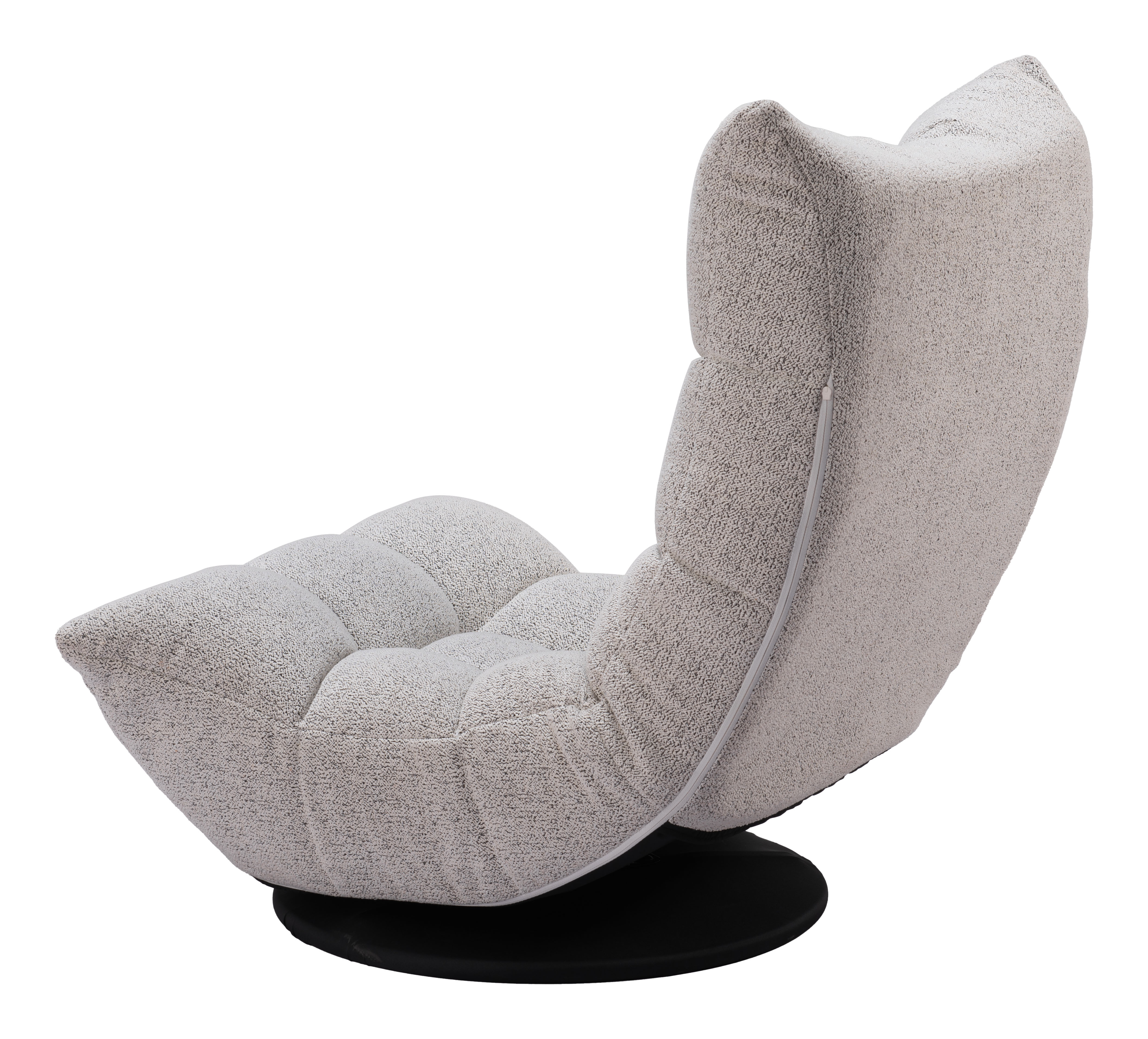 ZUO™ Down Go Swivel Chair - Ash Gray