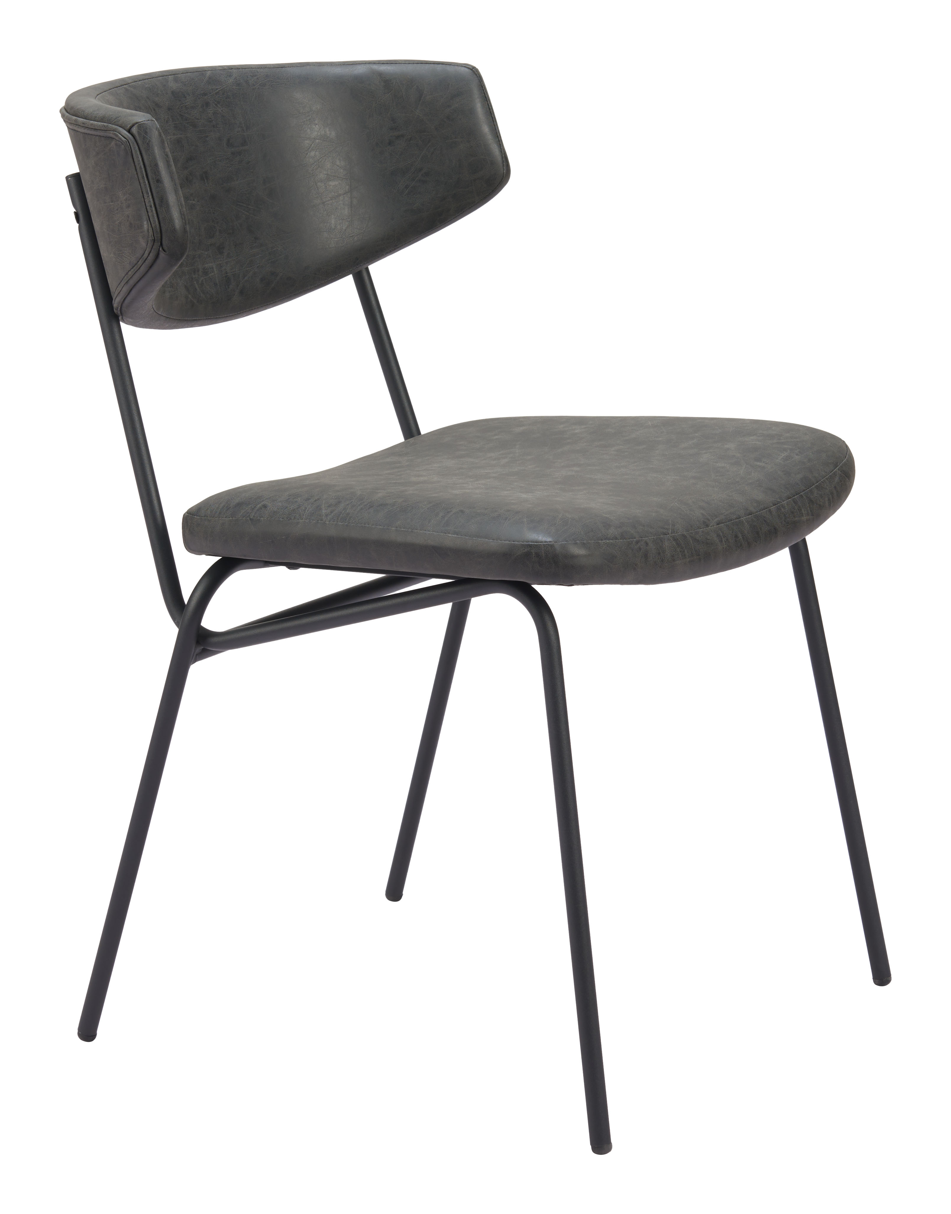 ZUO Charon Dining Chair (Set of 2) - Vintage Black